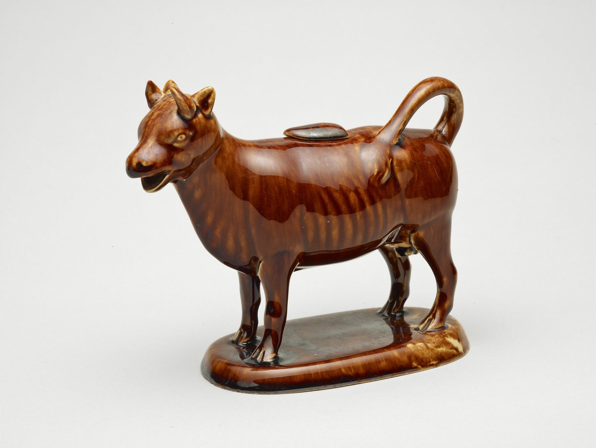 Cow Pitcher with Lid by United States Pottery Company