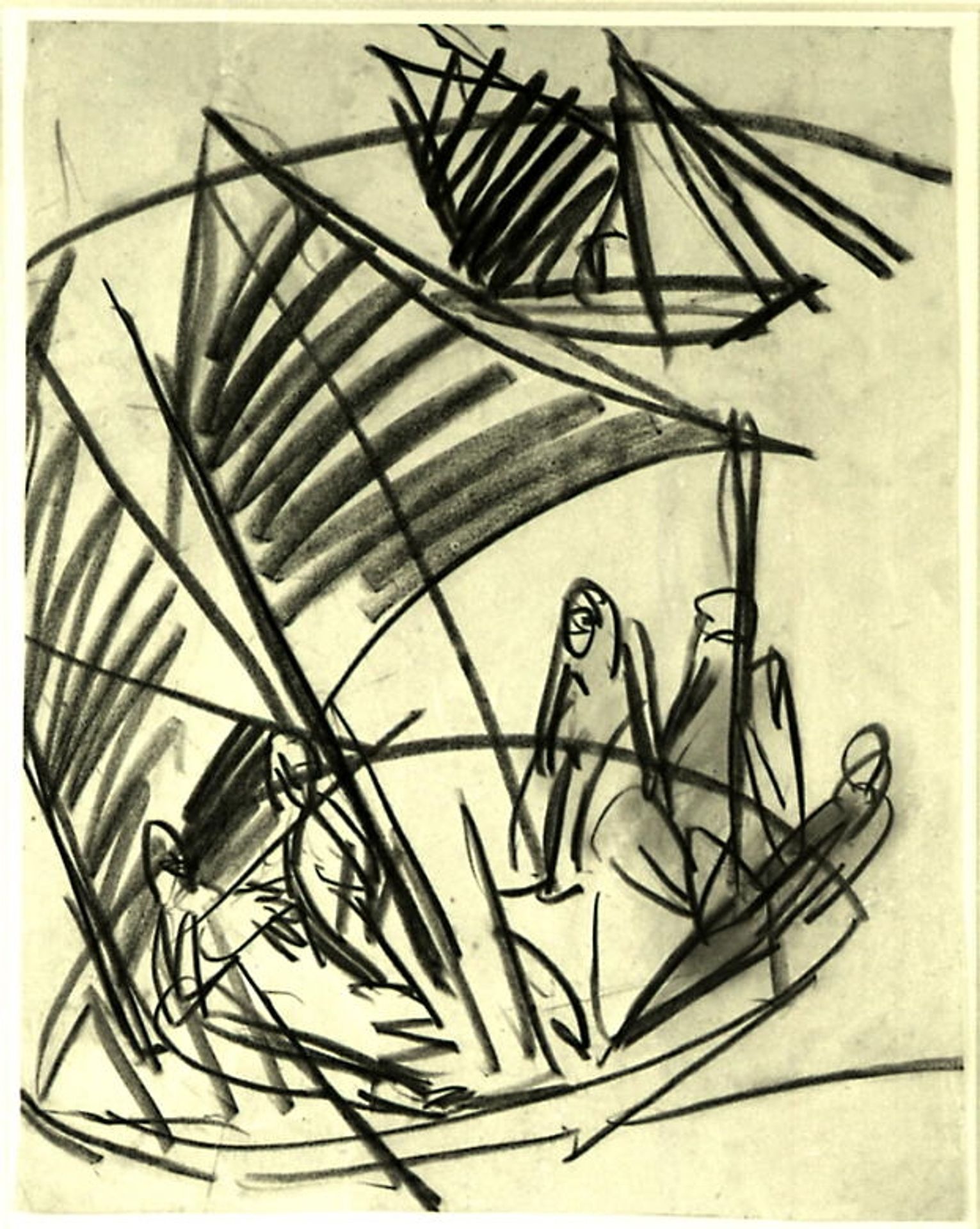 Sailboats at Fehmarn by Ernst Ludwig Kirchner