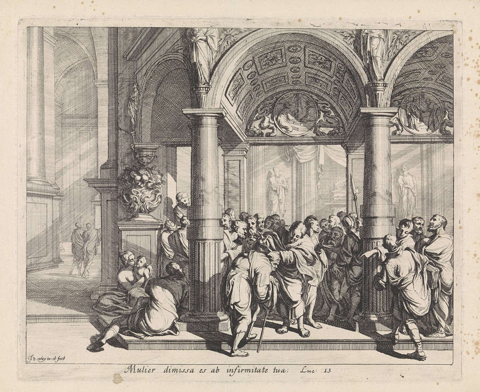 Genezing van Christus op sabbat by Jan van Orley