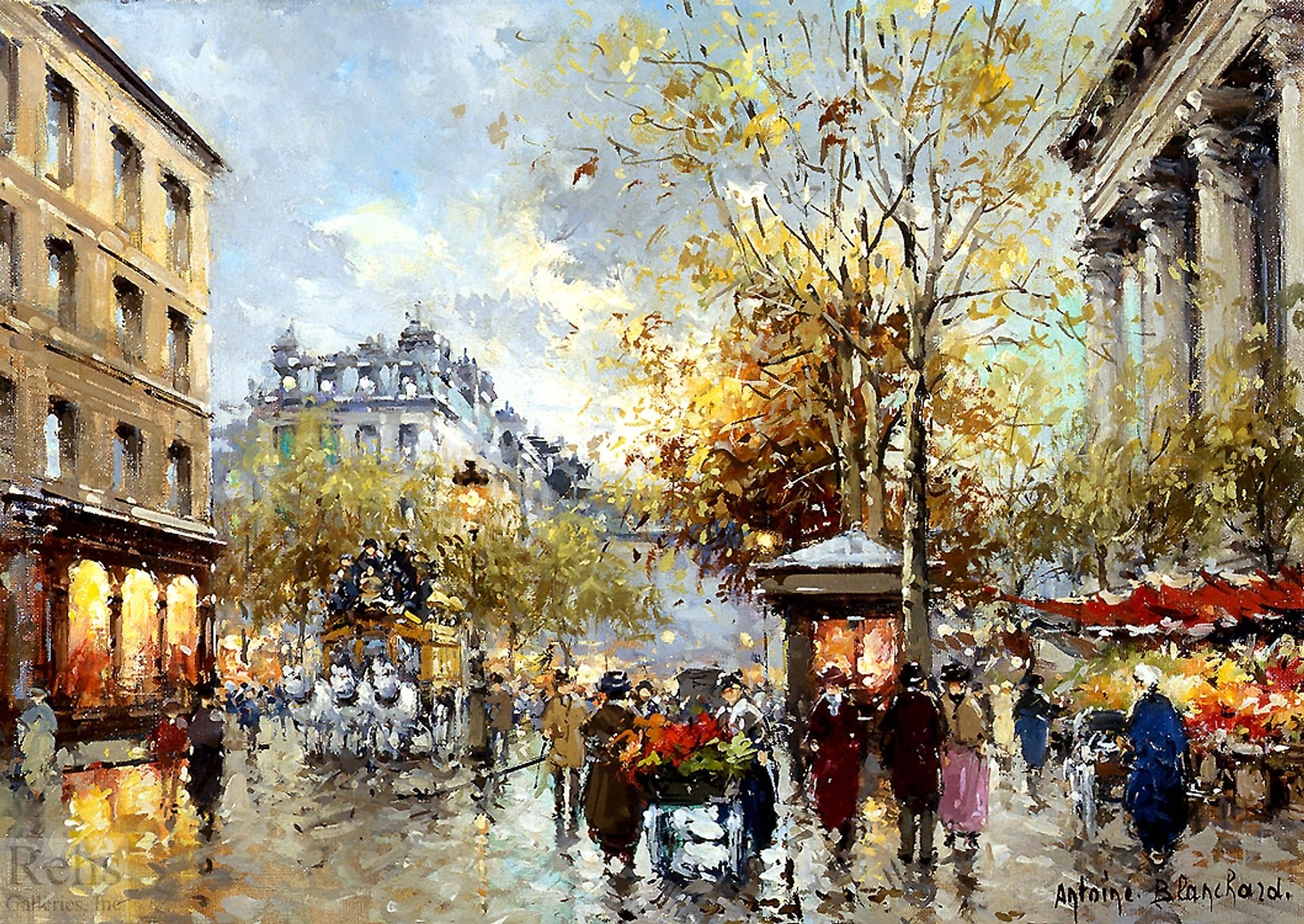 Boulevard des Capucines et Madeleine by Antoine Blanchard