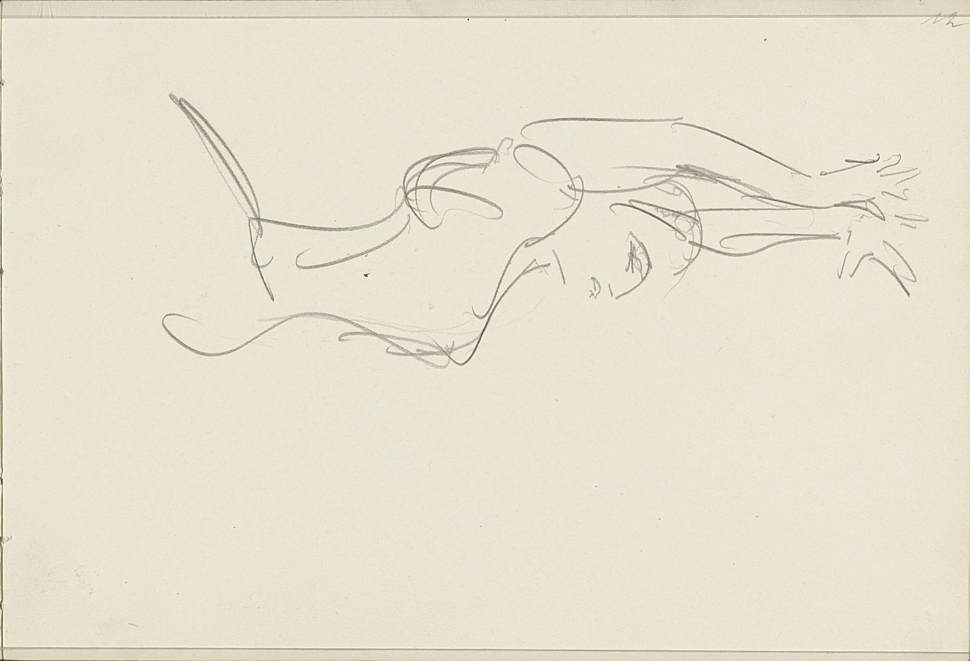 Vrouw met uitgestrekte armen by Isaac Israels