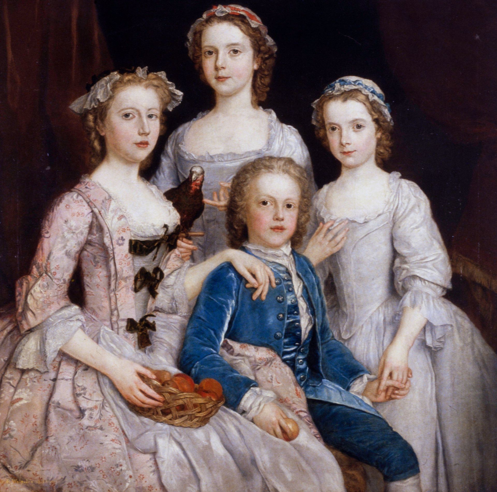 Portrait of Sir Edward Walpole's Children by Stephen Slaughter