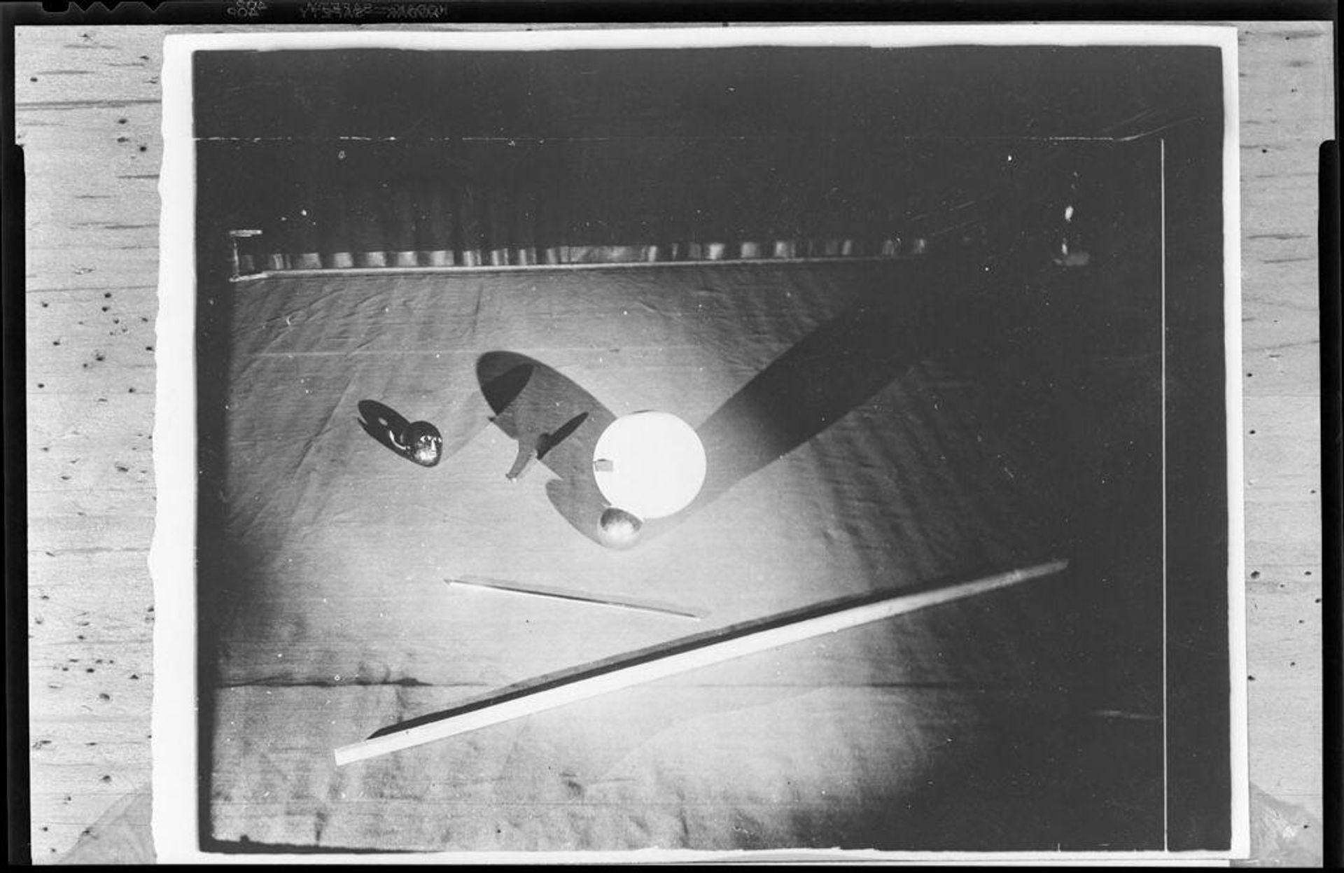 Copy Print: Still Life of Masks on the Bauhaus Stage by T. Lux Feininger