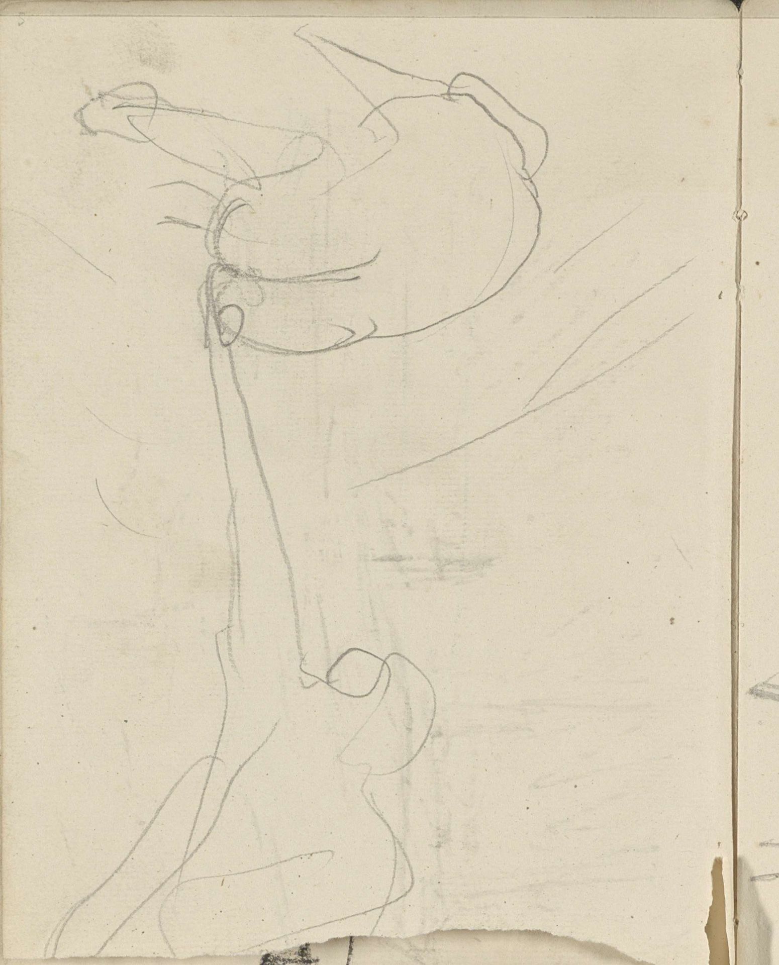 Man met zijn hand bij het achterwerk van een andere man by George Hendrik Breitner