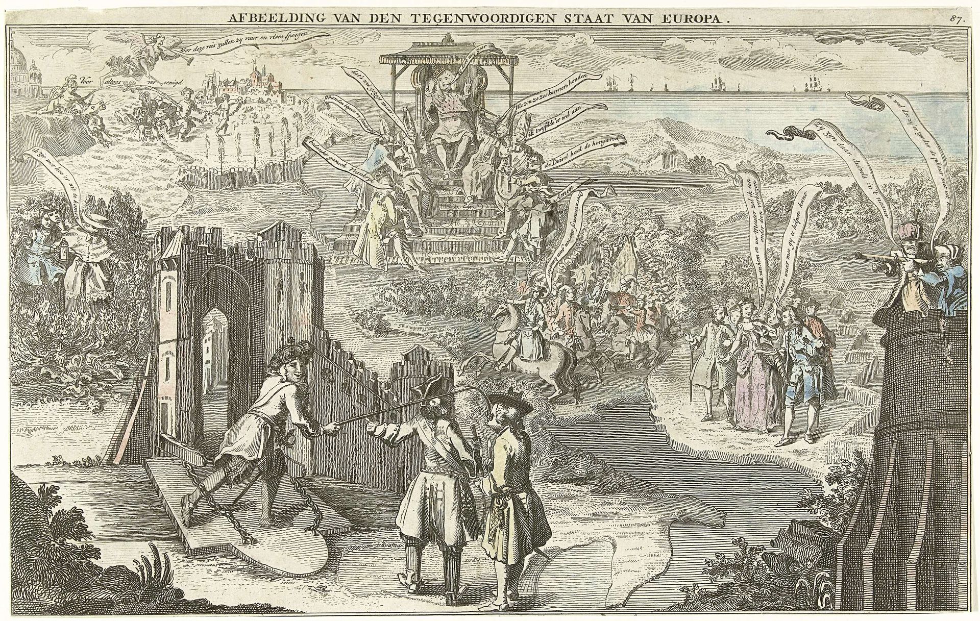 De tegenwoordige staat van Europa, 1742 by George (II) Bickham