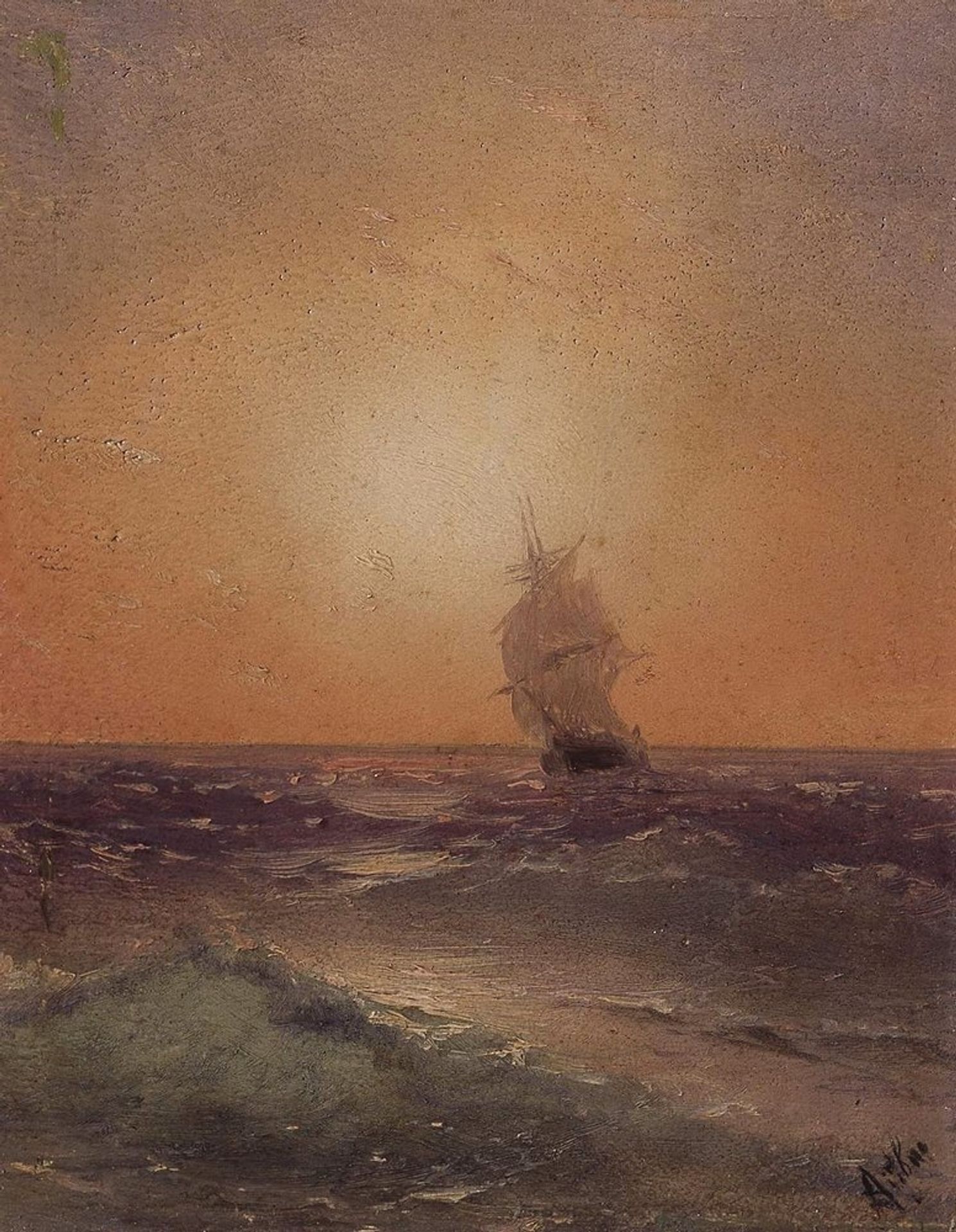 Sea view by Ivan Konstantinovich Aivazovsky