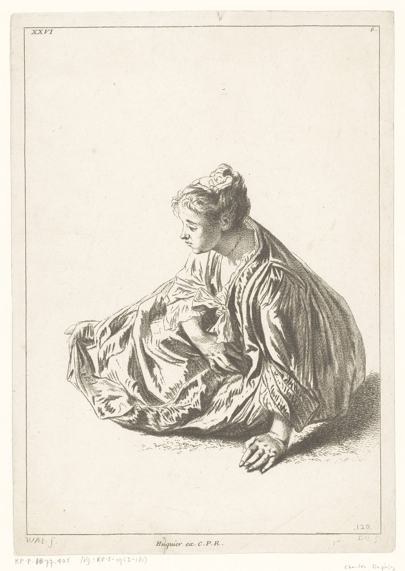Zittende vrouw by Charles Dupuis