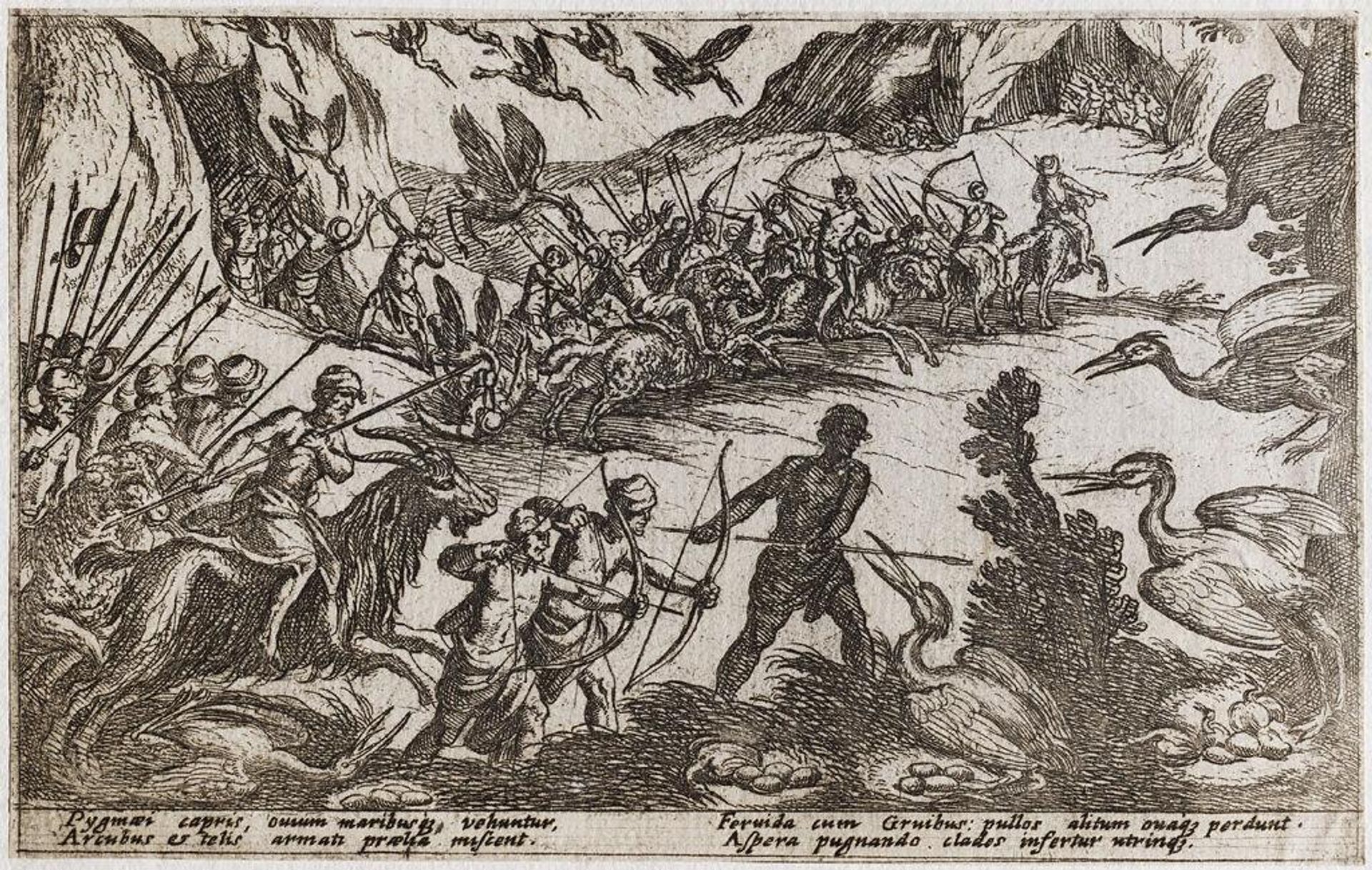 Hunters Battling Wild Birds by Antonio Tempesta
