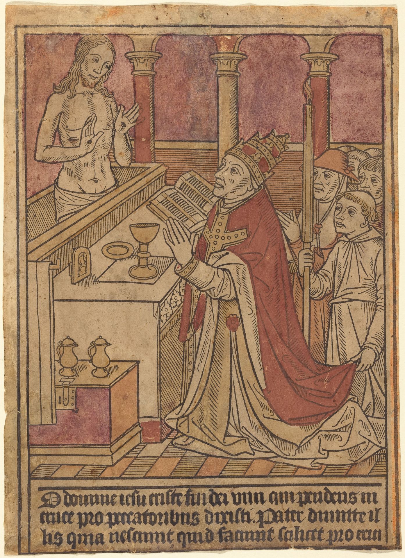 The Mass of Saint Gregory [recto] by Anonymous