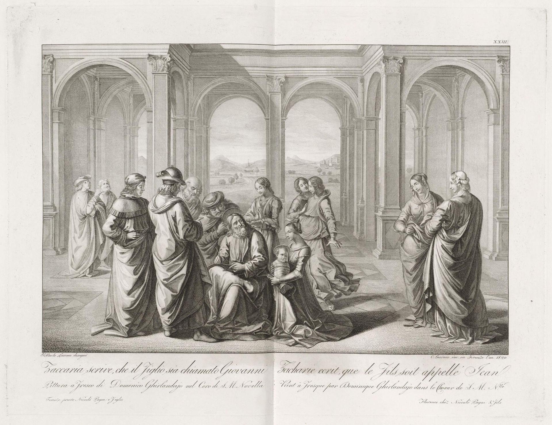 Zacharias Writes that the Boy Shall Be Called John by Conte Carlo Lasinio