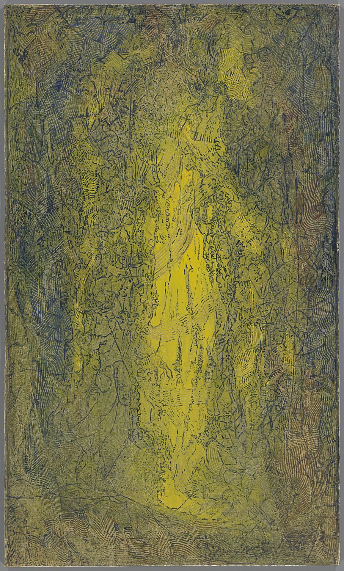 Opus 862, Christus uit den dood herrezen wandelt droevig in den holen van 't bewustzijn by Albert Plasschaert