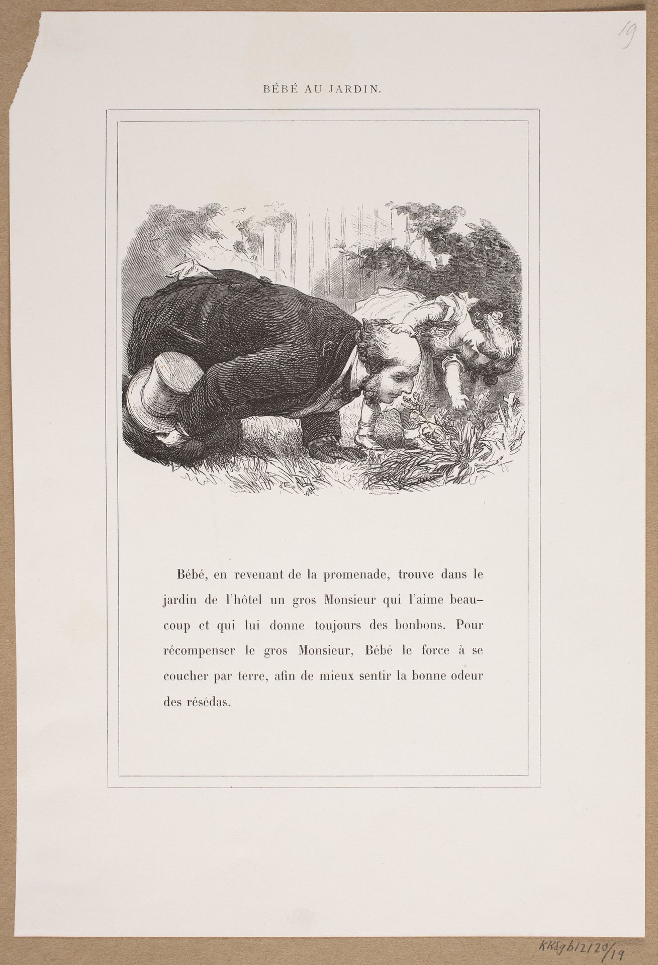 Bébé au jardin by Lorenz Frølich