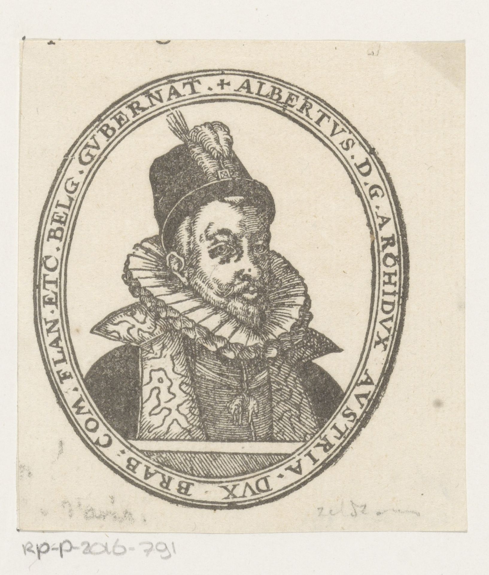 Portret van Albrecht, aartshertog van Oostenrijk by Anonymous