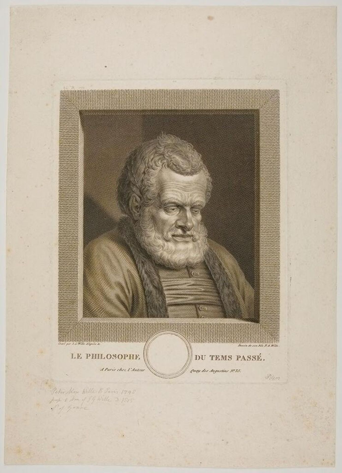 The Philosopher of the Past by Johann Georg Wille