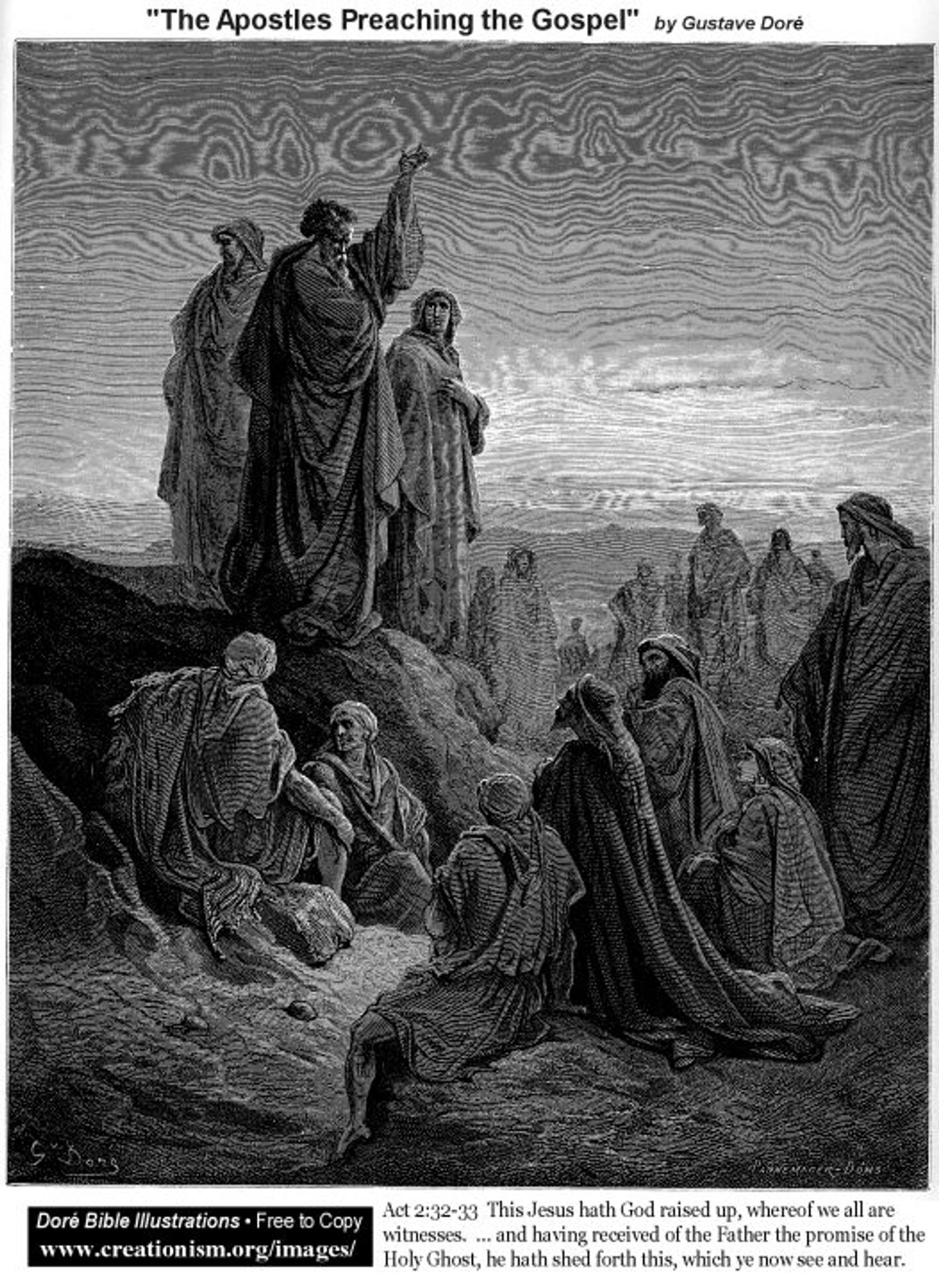 The Apostles Preaching The Gospel by Gustave Dore