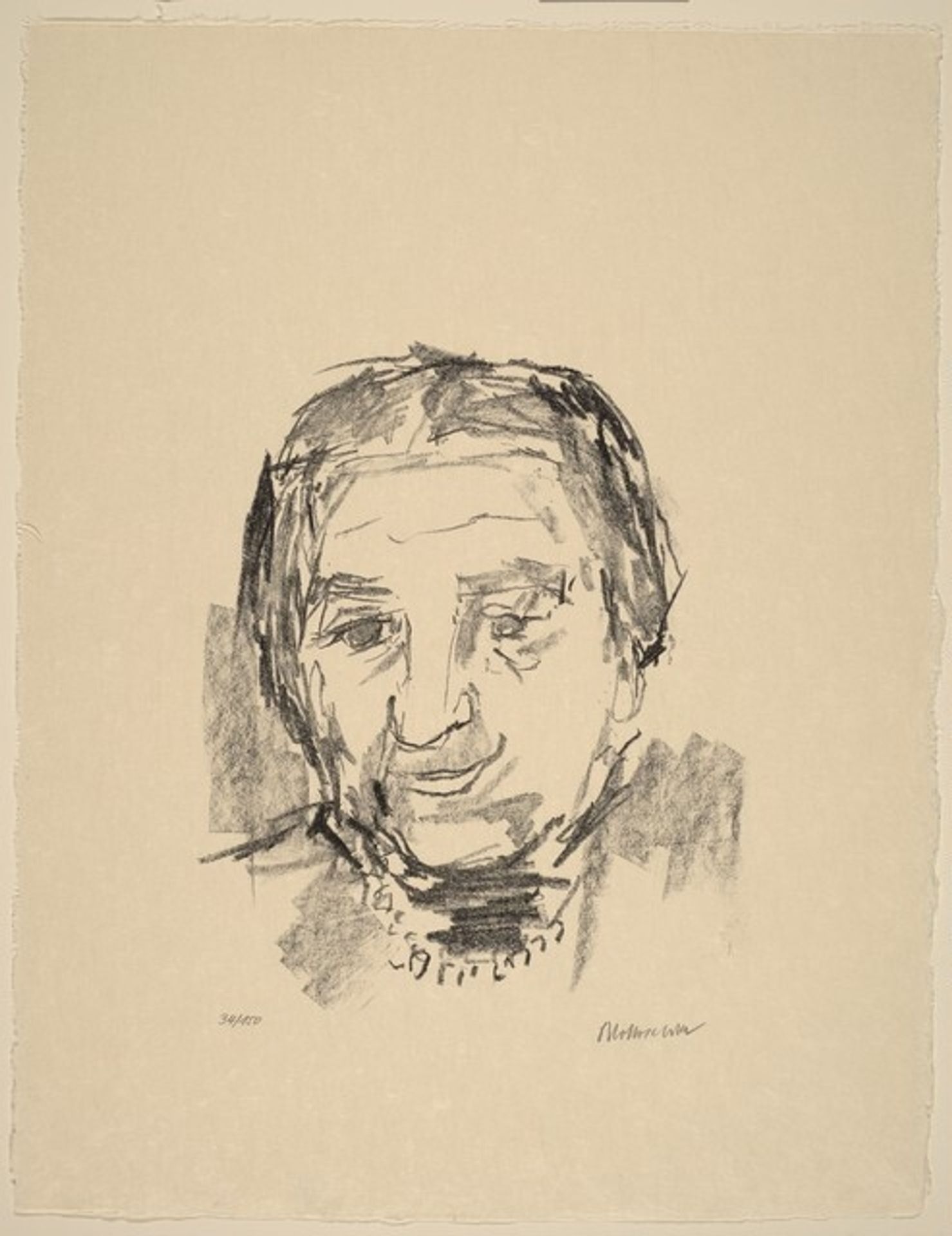 Golda Meir, Prime Minister by Oskar Kokoschka