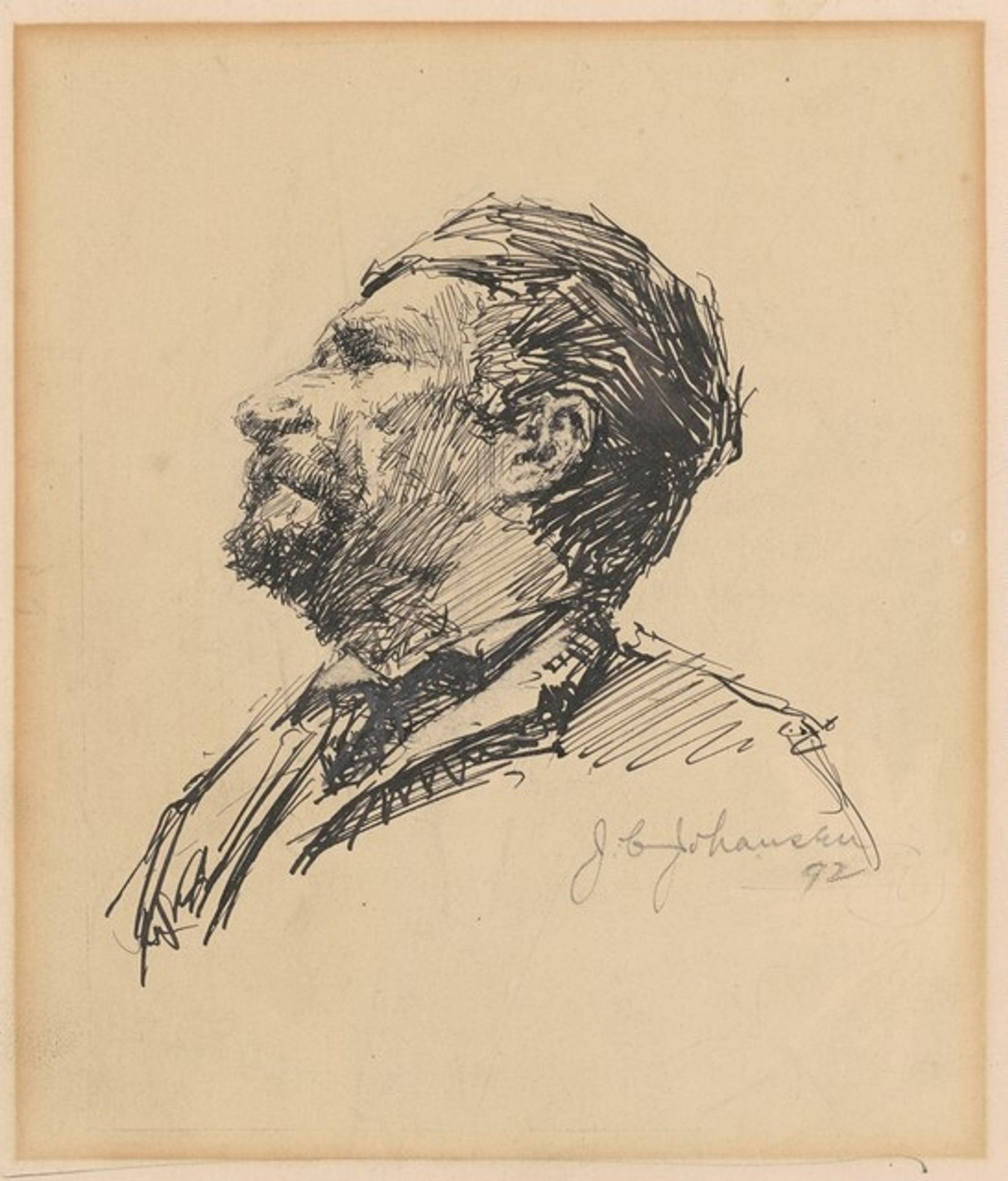 Head of a Man by John Christen Johansen