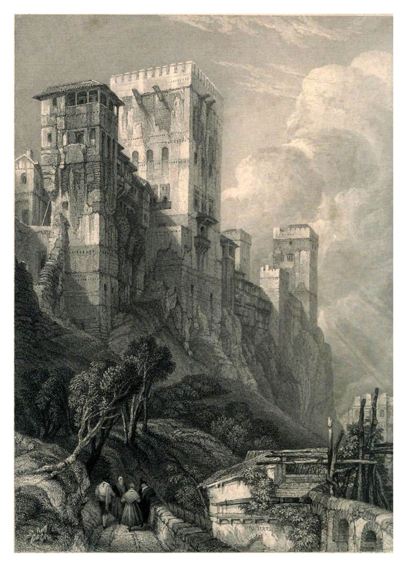 Torre De Comares 1832 David Roberts by David Roberts