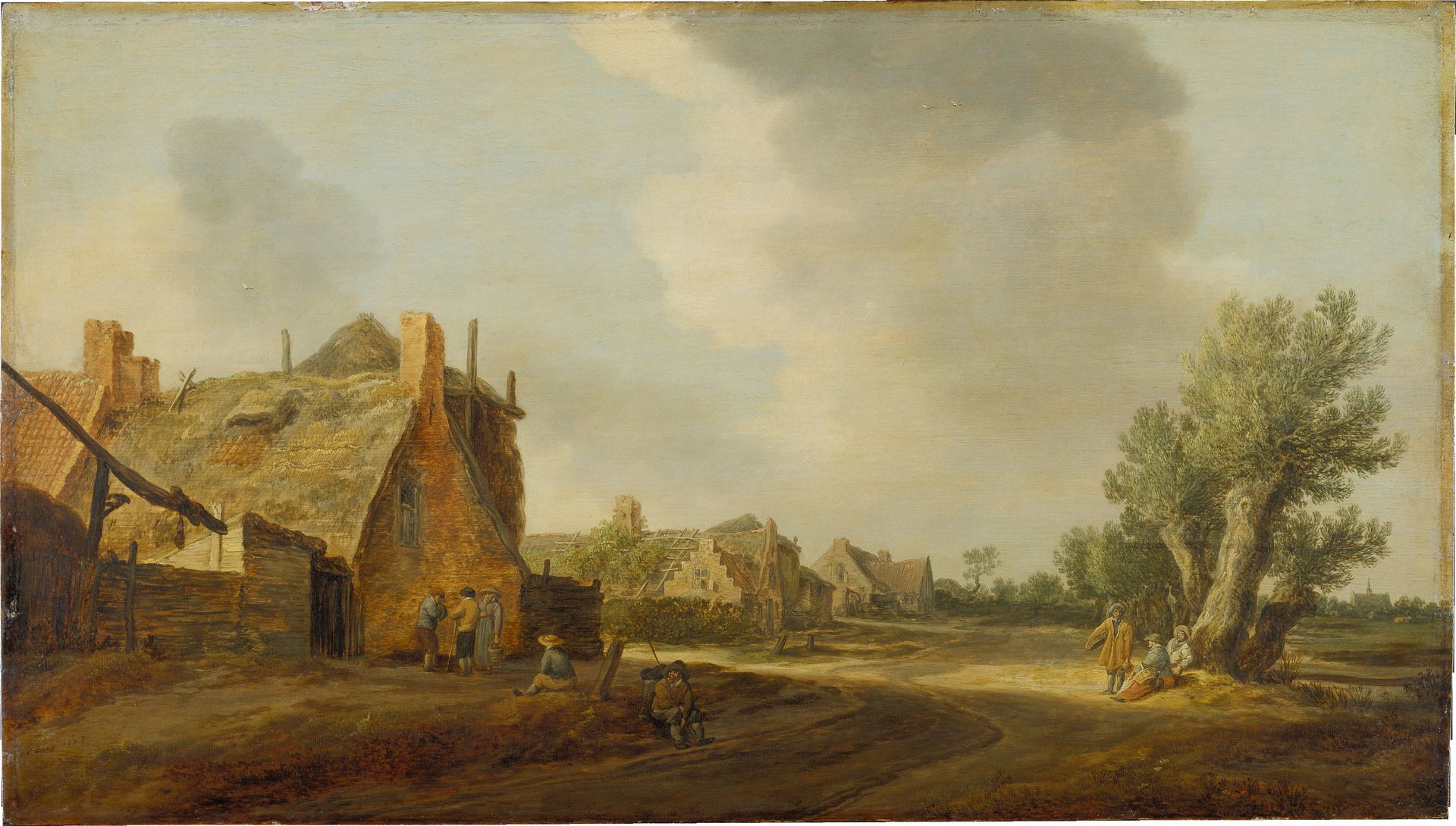 Village Street by Jan van Goyen