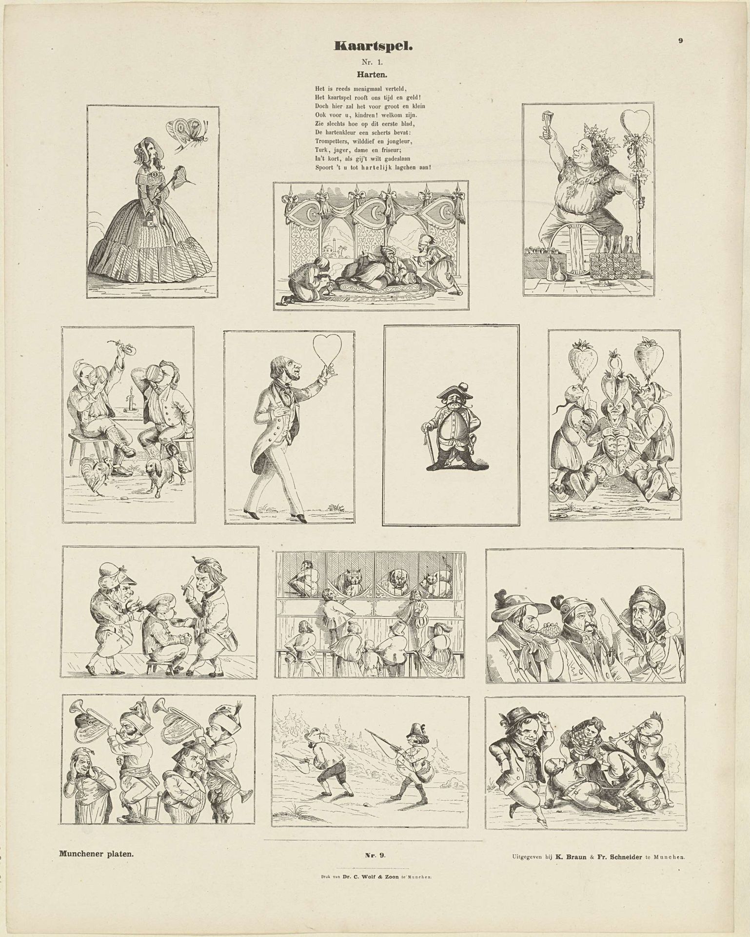 Kaartspel. / Nr. 1. / Harten by J. Beeg