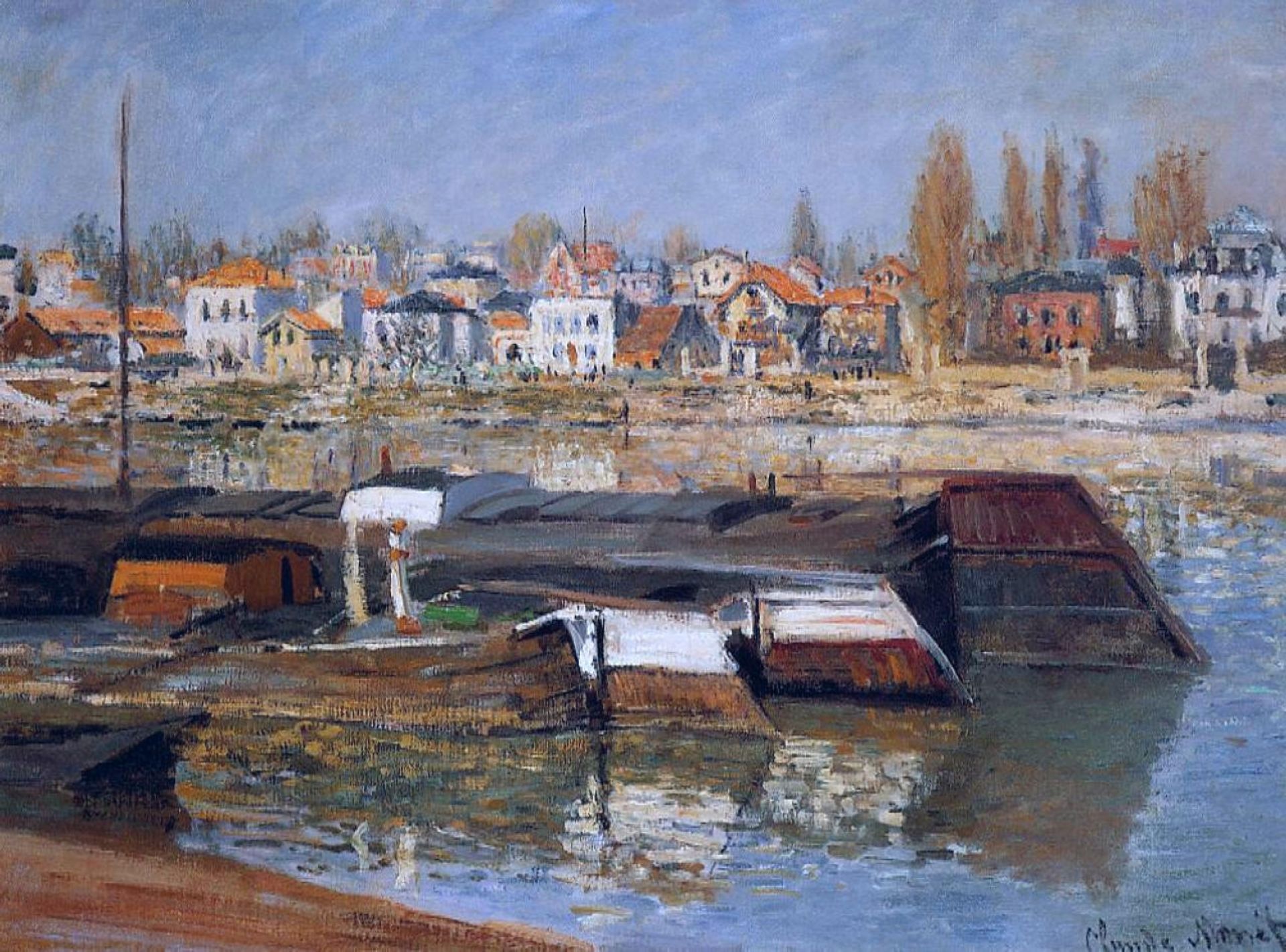 Seine at Asnieres by Claude Monet