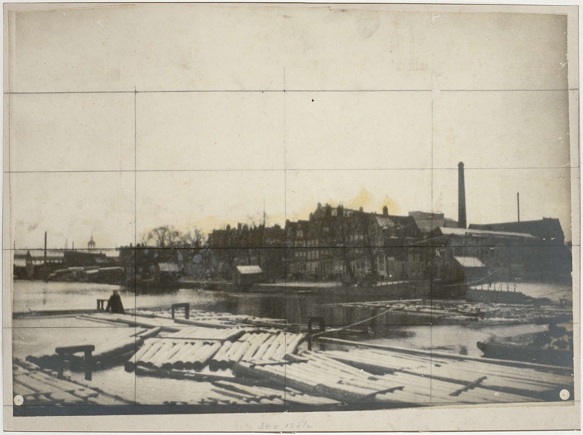 Het Westerdok gezien naar de Zandhoek by George Hendrik Breitner