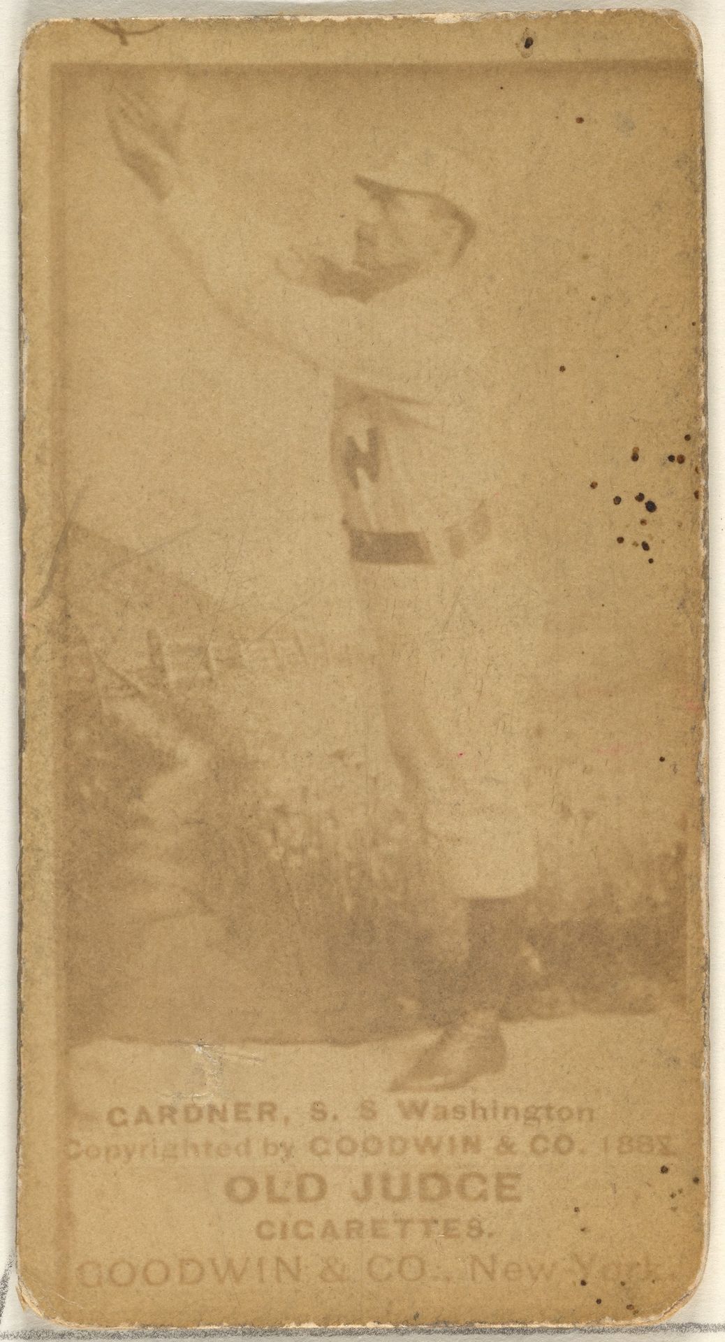 Franklin Washington "Gid" Gardner, Shortstop, Washington Nationals, from the Old Judge series (N172) for Old Judge Cigarettes by Goodwin & Company