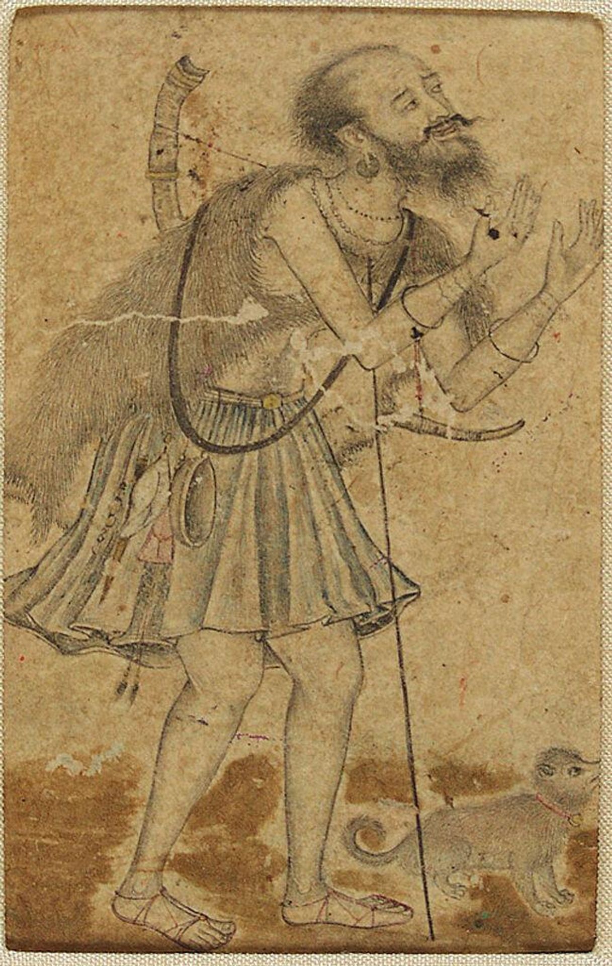 Nath Yogi and Dog - Attributed to Basawan | Artera
