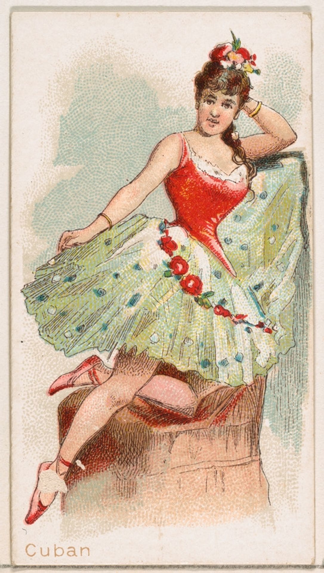 Cuban Dancer, from the Dancing Women series (N186) issued by Wm. S. Kimball & Co. by William S. Kimball & Company