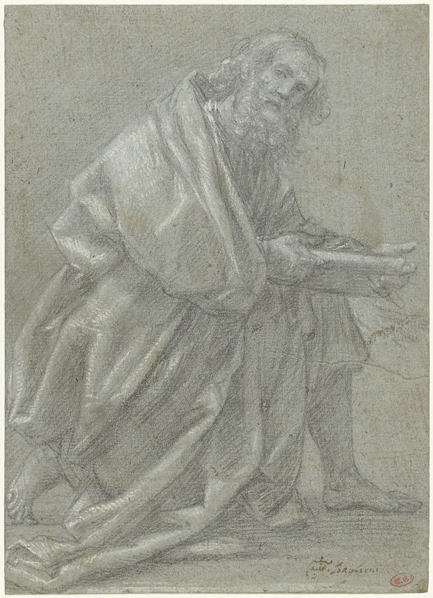 Studie voor een knielende apostel by Giovanni Baglione