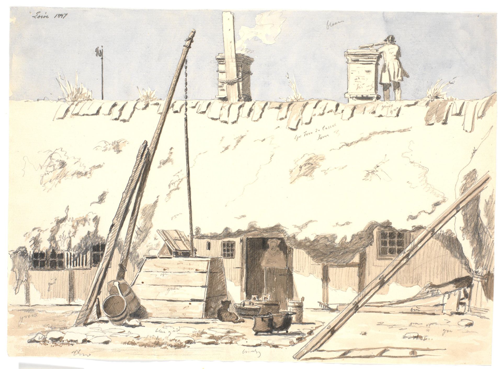 Vesterbys observatorium på Læsø by Martinus Rørbye