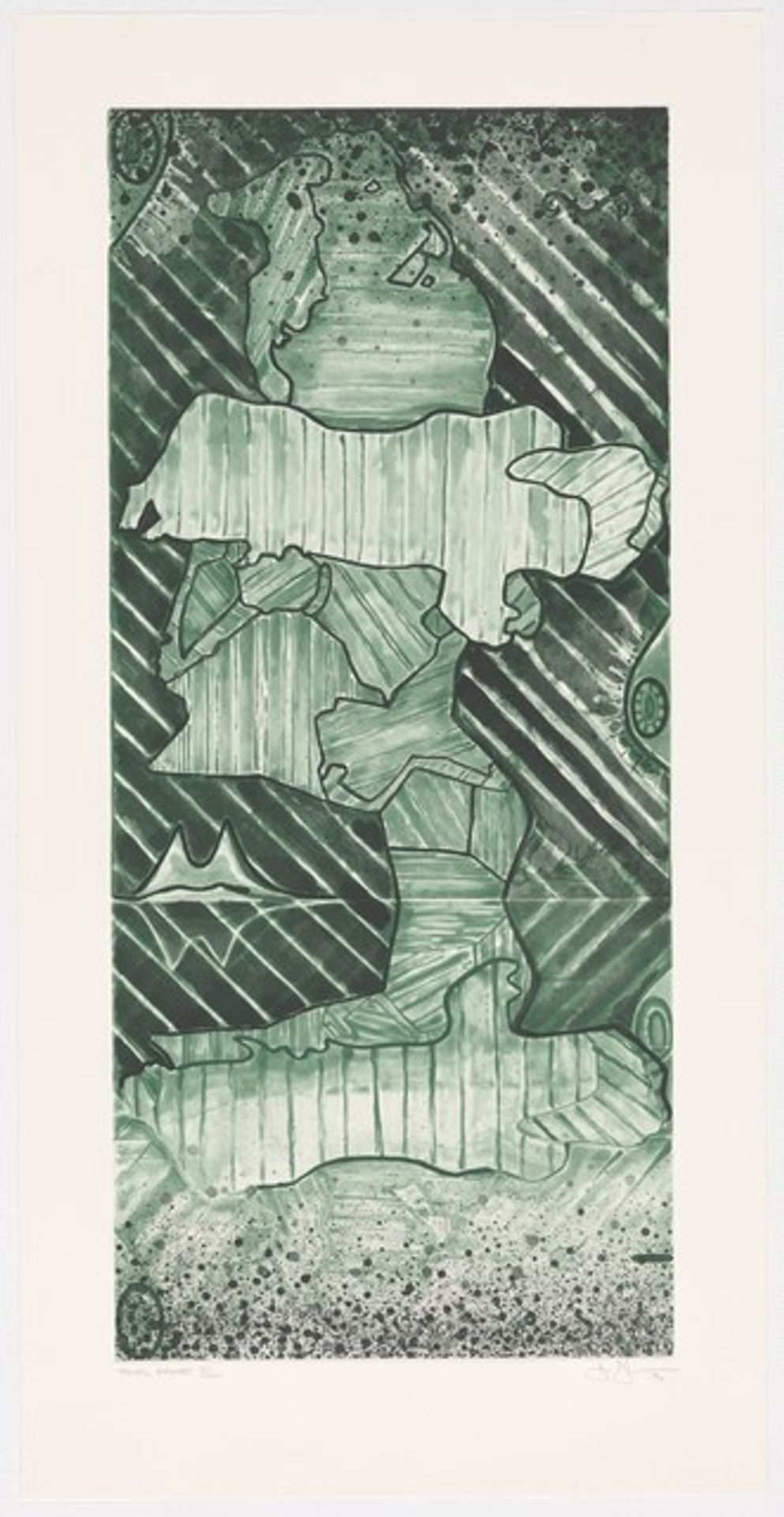 Green Angel 2 [trial proof III] by Jasper Johns