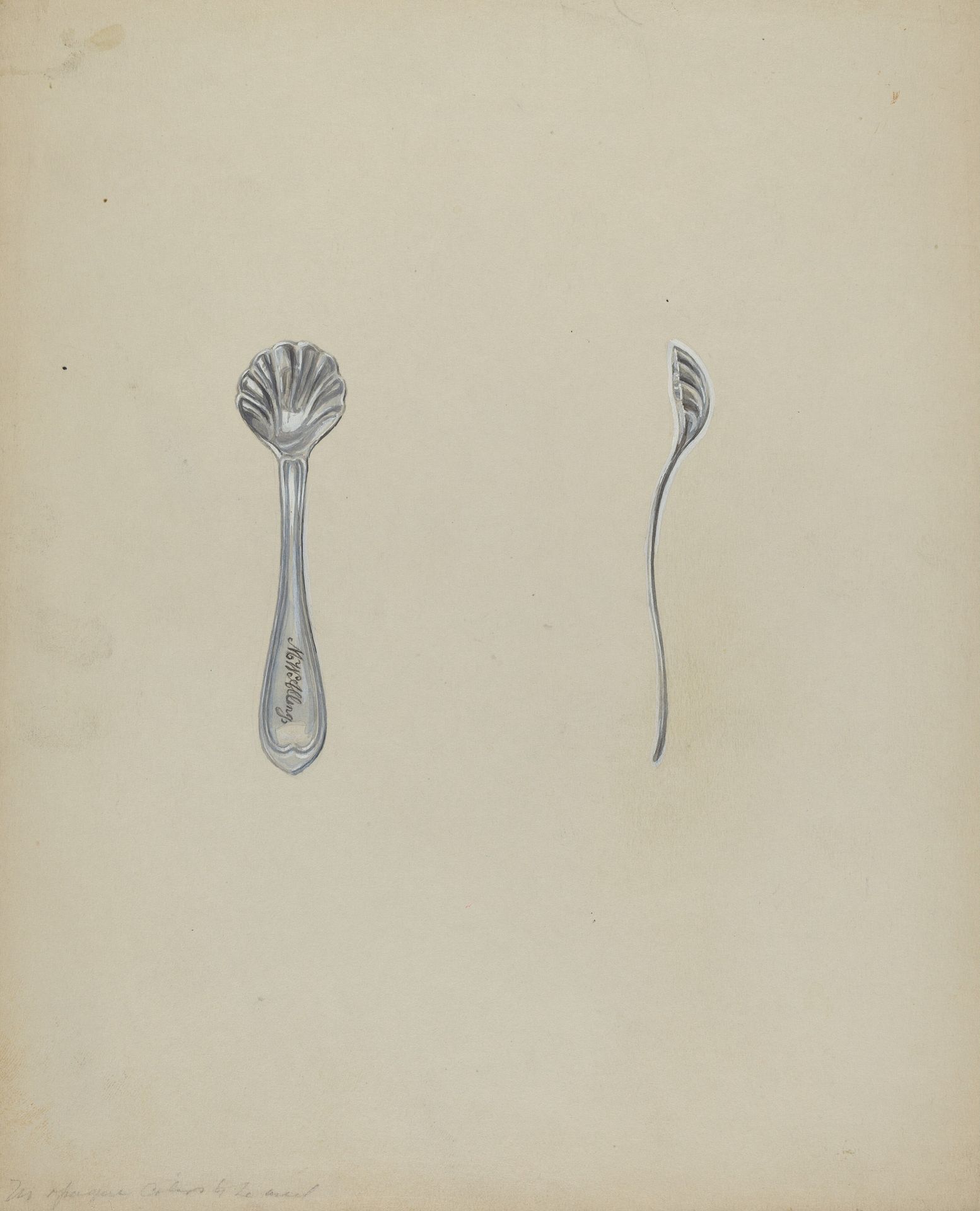 Silver Salt Spoon by Anthony Zuccarello