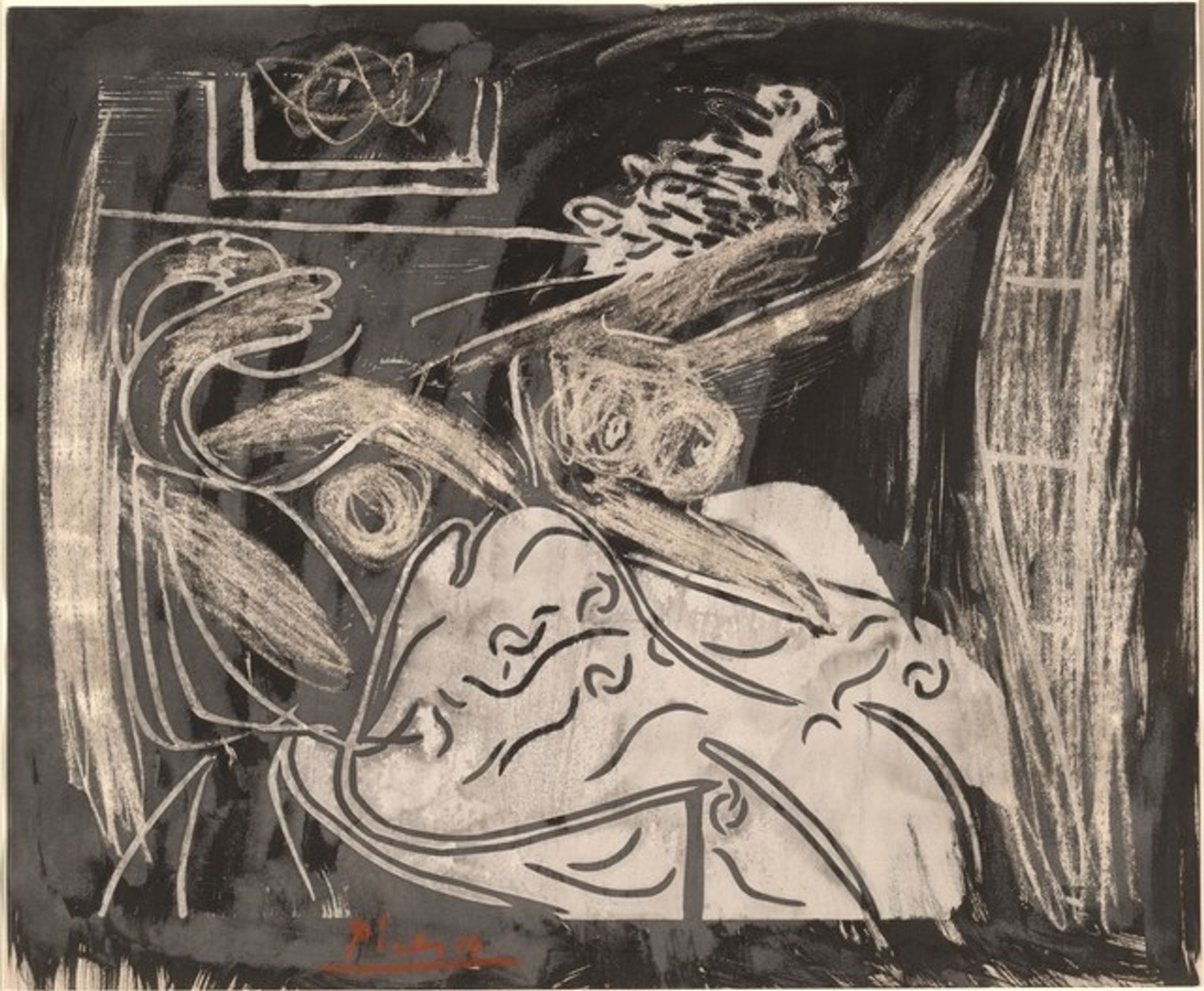 Two Women Waking Up (Deux Femmes au Réveil) by Pablo Picasso