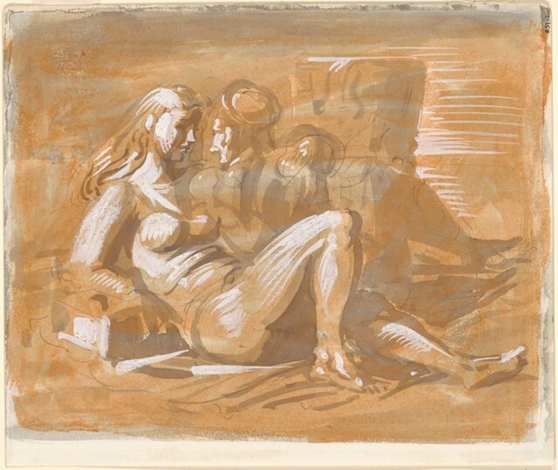 Couple on the Beach by Reginald Marsh