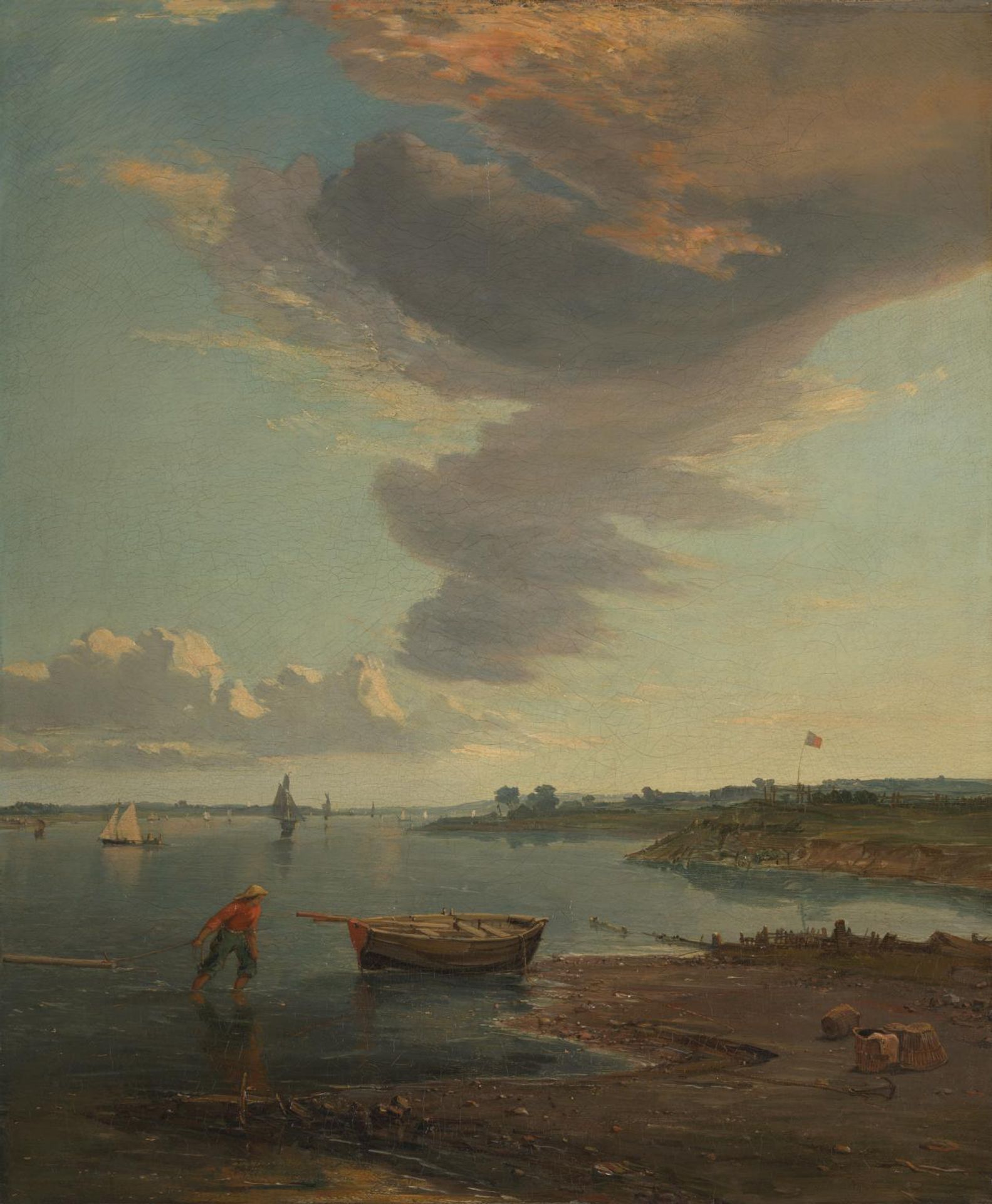 The Thames below Woolwich, 1843 by James Holland