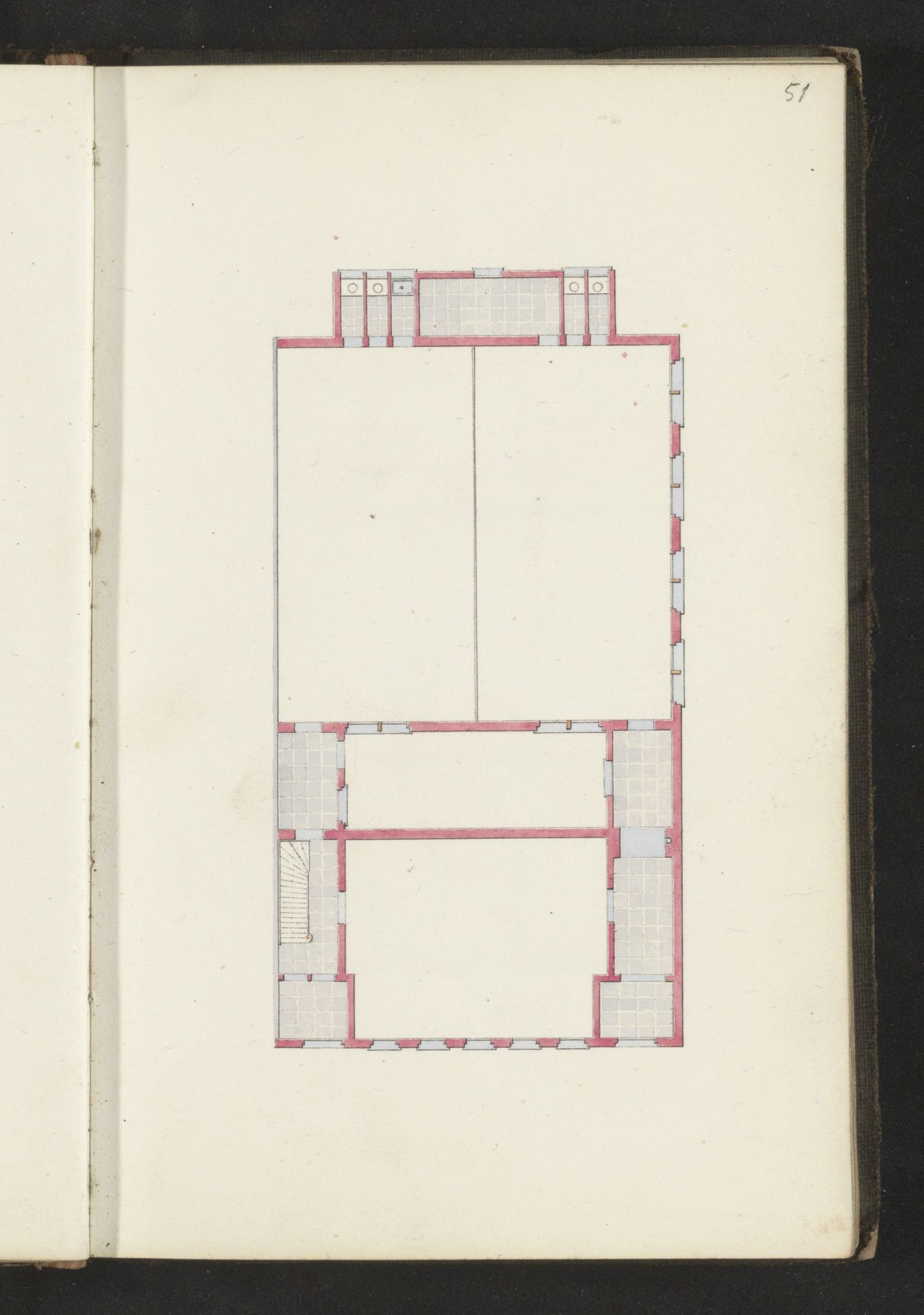 Plattegrond van een verdieping by Willem Springer jr.