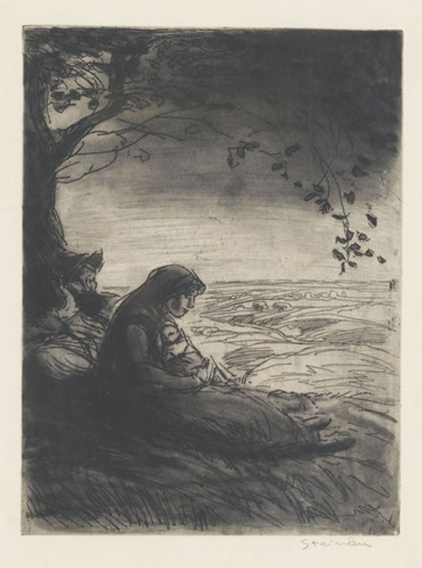 Repos de Vagabonds by Théophile Alexandre Steinlen