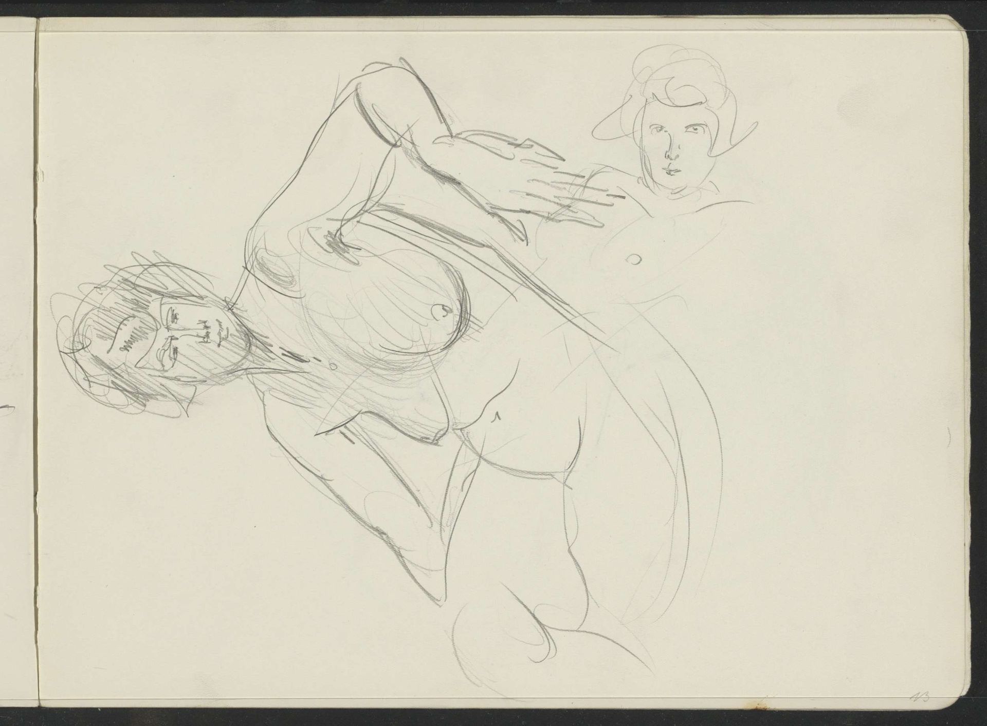 Seated Female Nude by Isaac Israels
