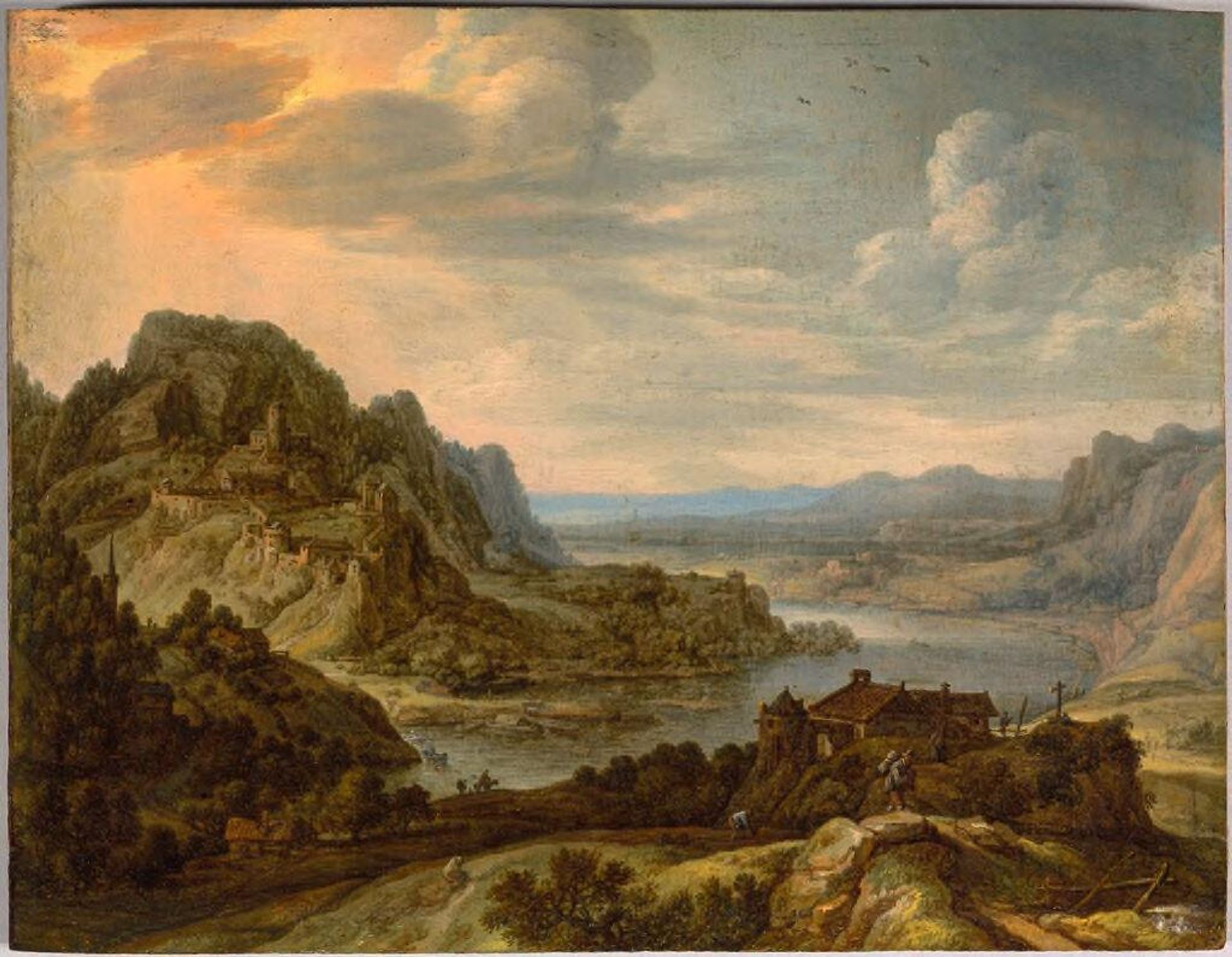 An Extensive Rhenish Landscape by Herman Saftleven
