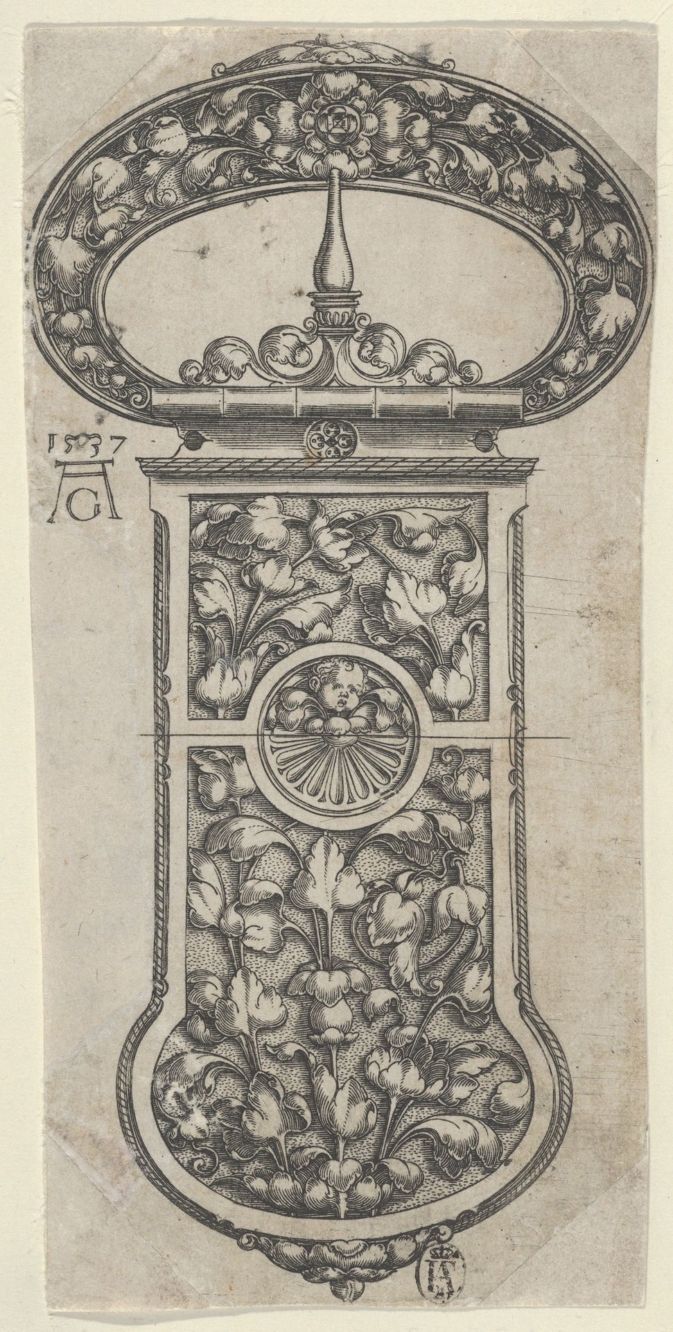 Design for a Buckle with Tendrils by Heinrich Aldegrever