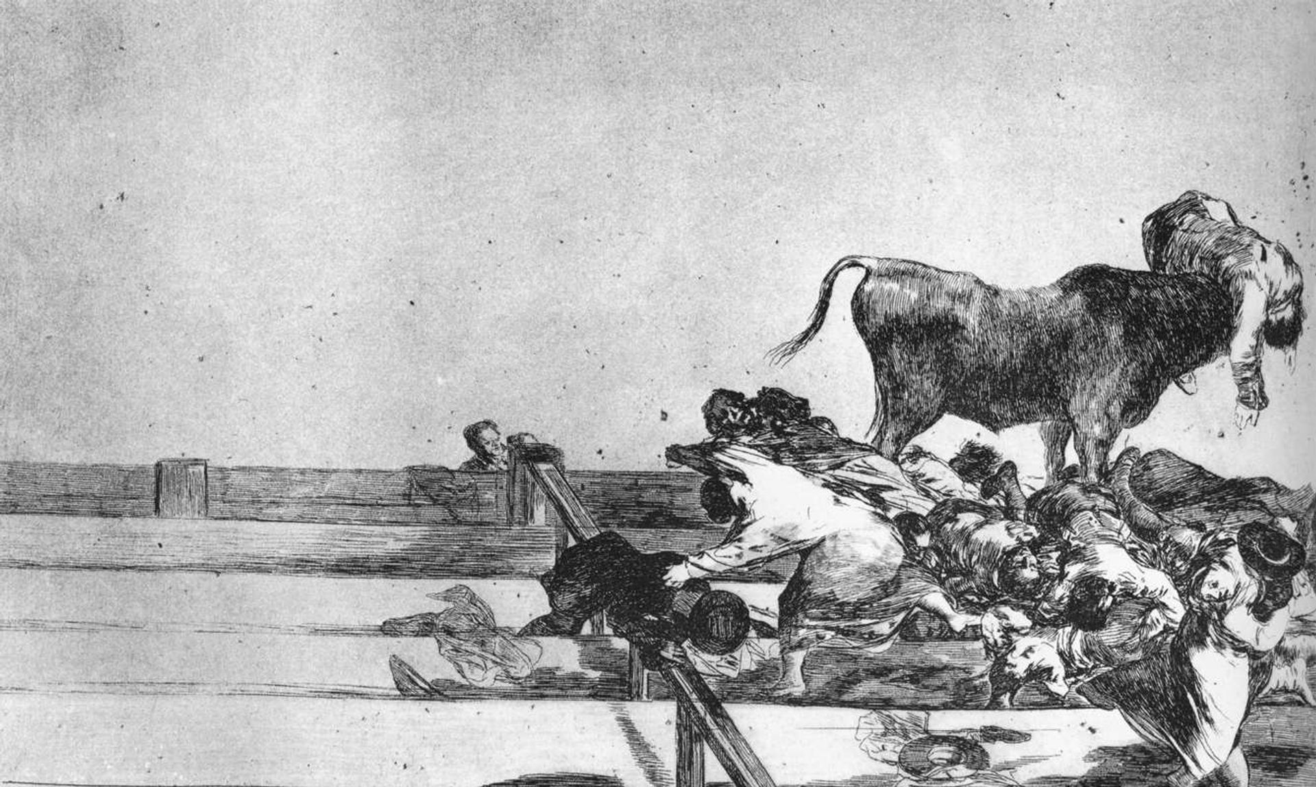 Unfortunate Events in the Front Seats of the Ring of Madrid by Francisco de Goya