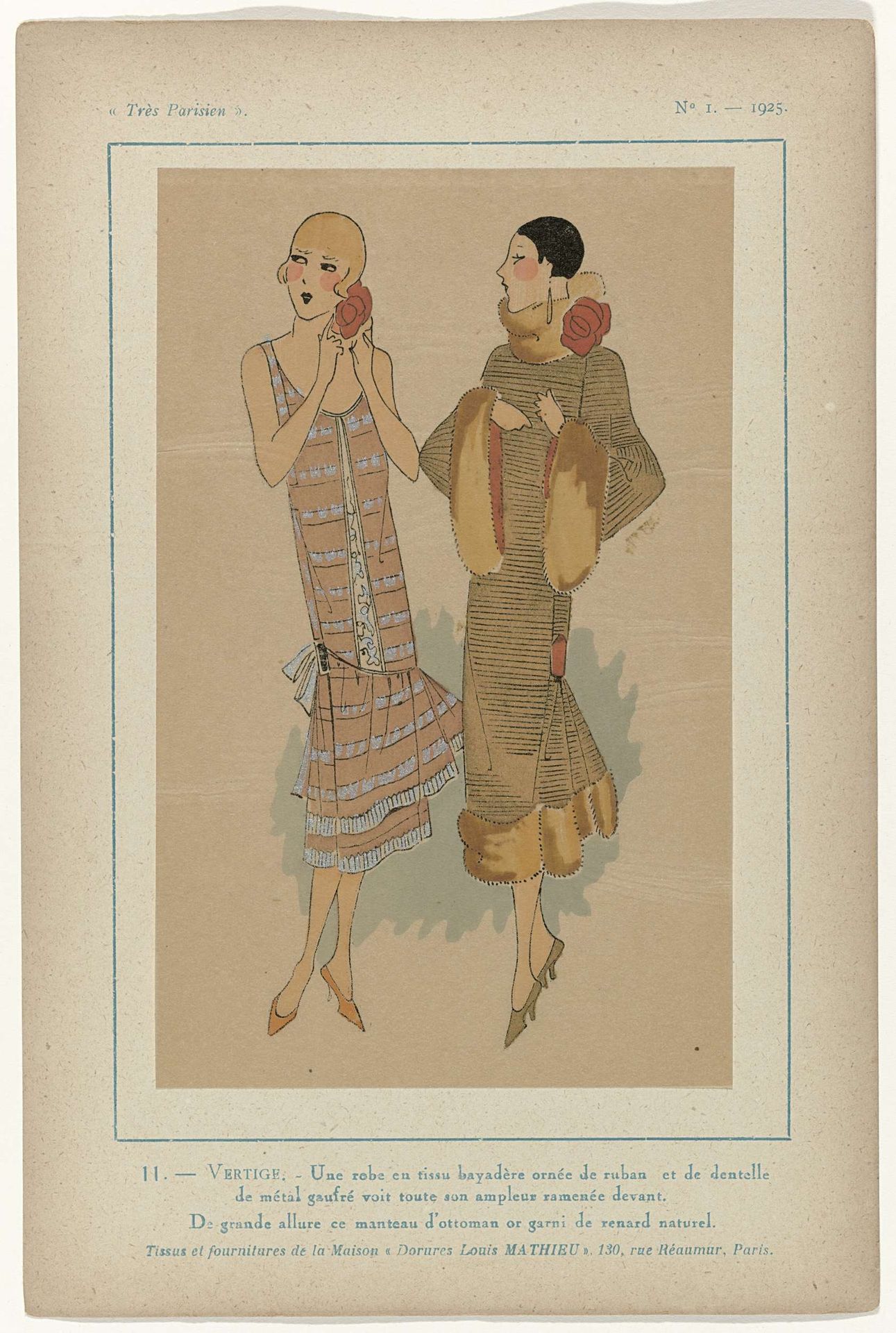 Très Parisien, 1925, No. 1, Pl. 11.-VERTIGE. by G-P. Joumard