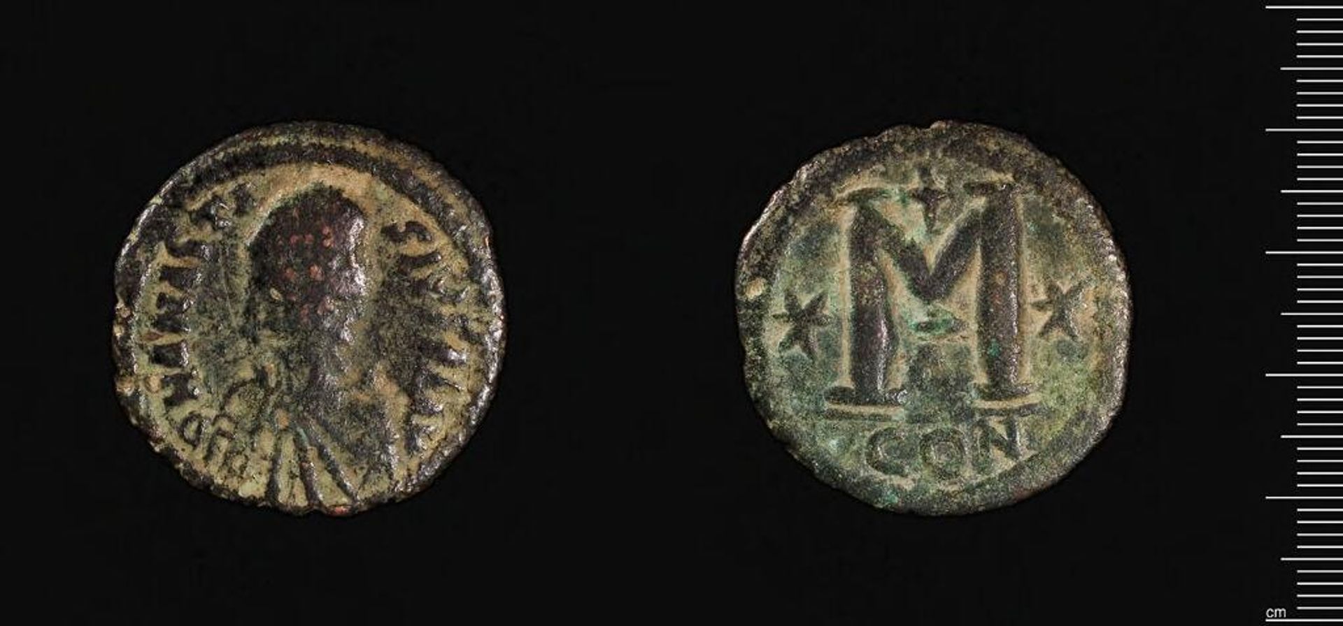 Follis of Anastasios I, Constantinople by Anastasios I