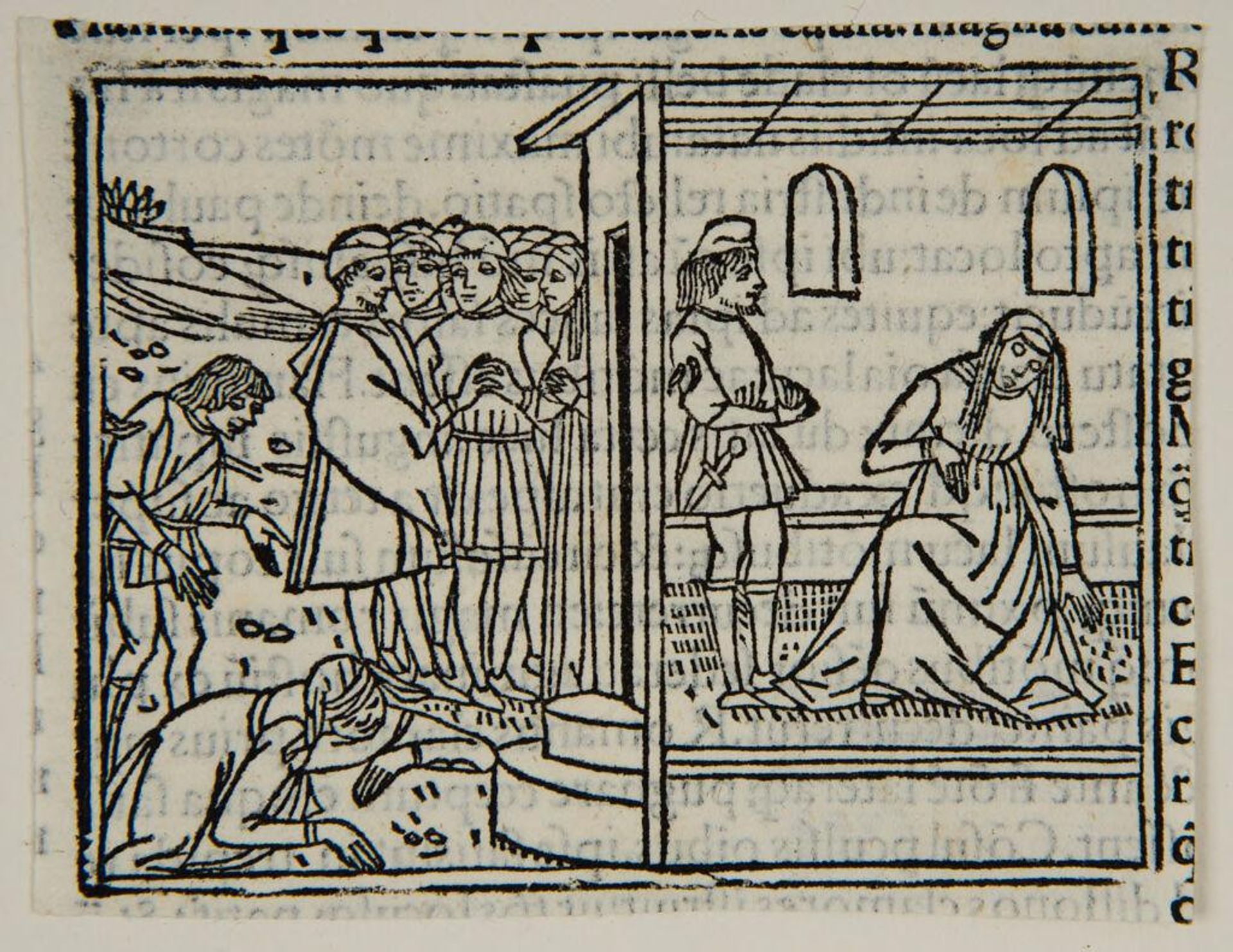 Book XXII.7.  Romans hear of devastation at the Thrasimenus {Tertiae Decadis Liber Secundus p. CIII verso} by Anonymous