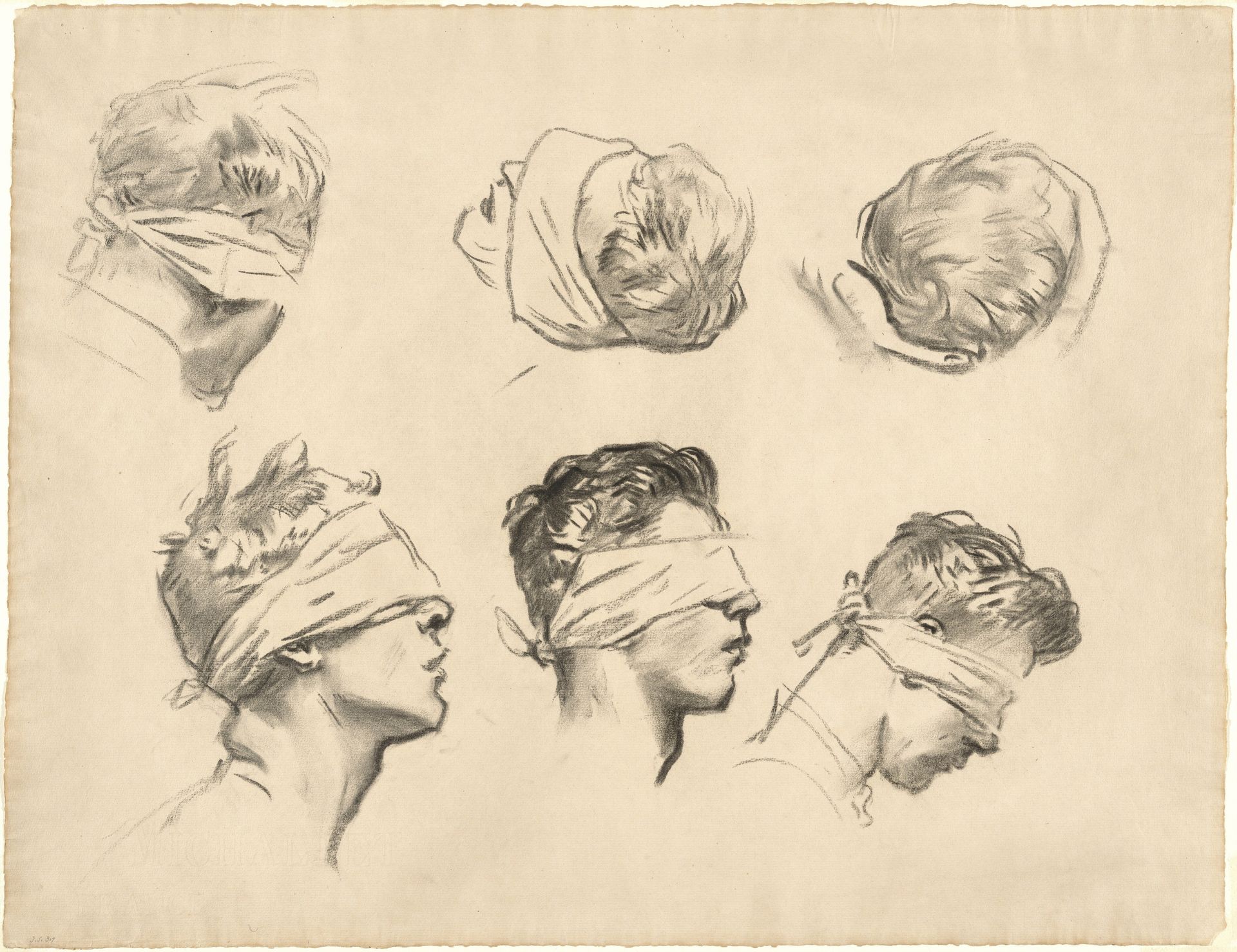Studies for "Gassed" by John Singer Sargent