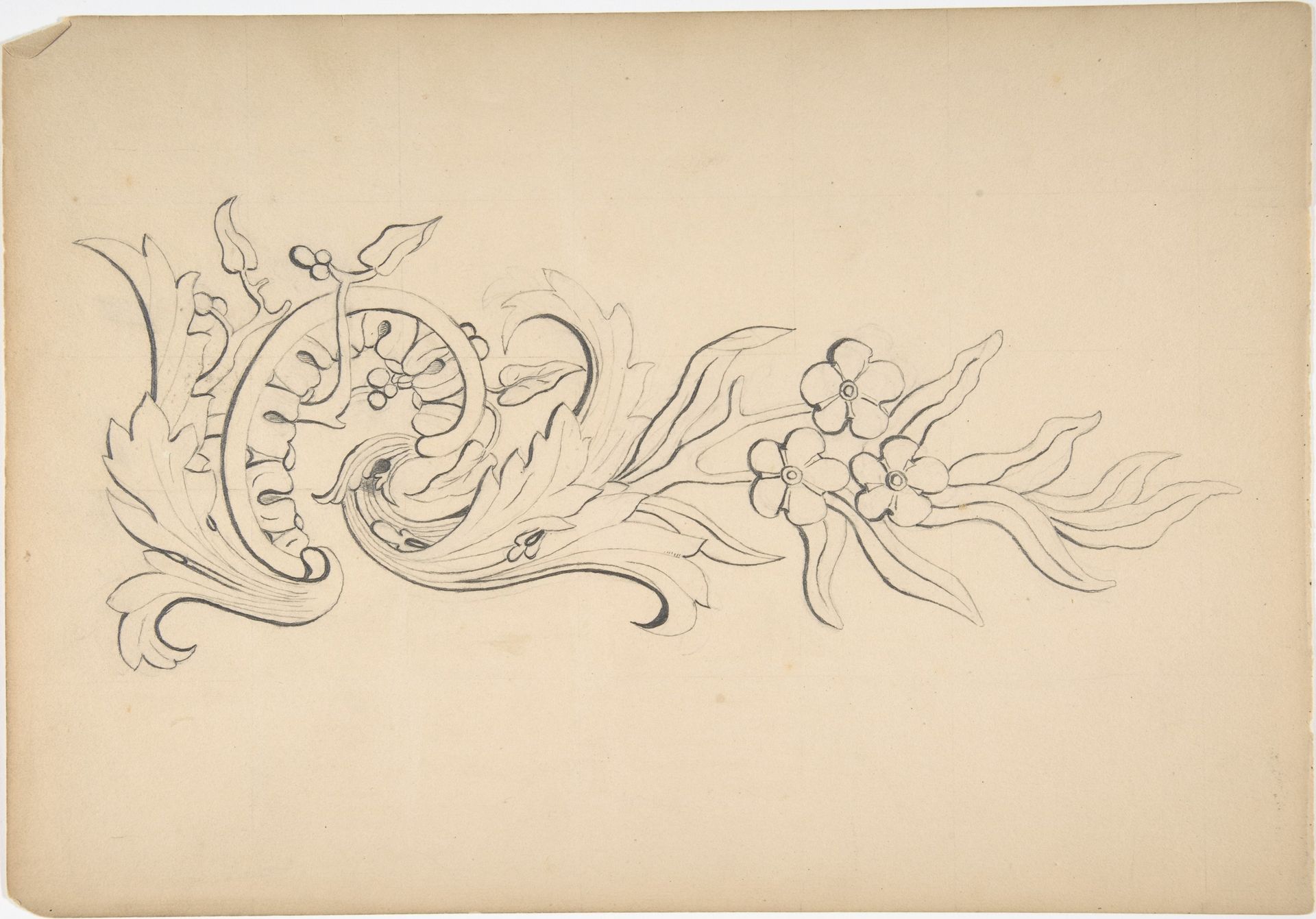 Designs for borders and corners, acanthus by Robert William Hume