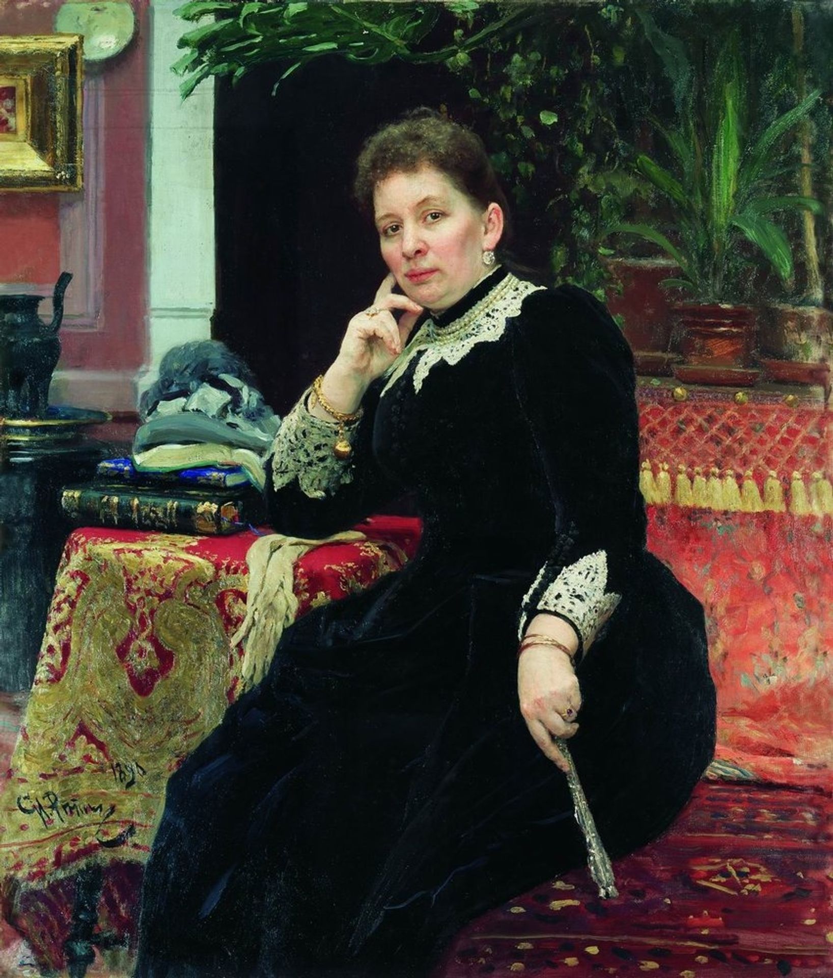 Portrait of the philanthropist Olga Sergeyevna Aleksandrova-Heinz by Ilya Repin