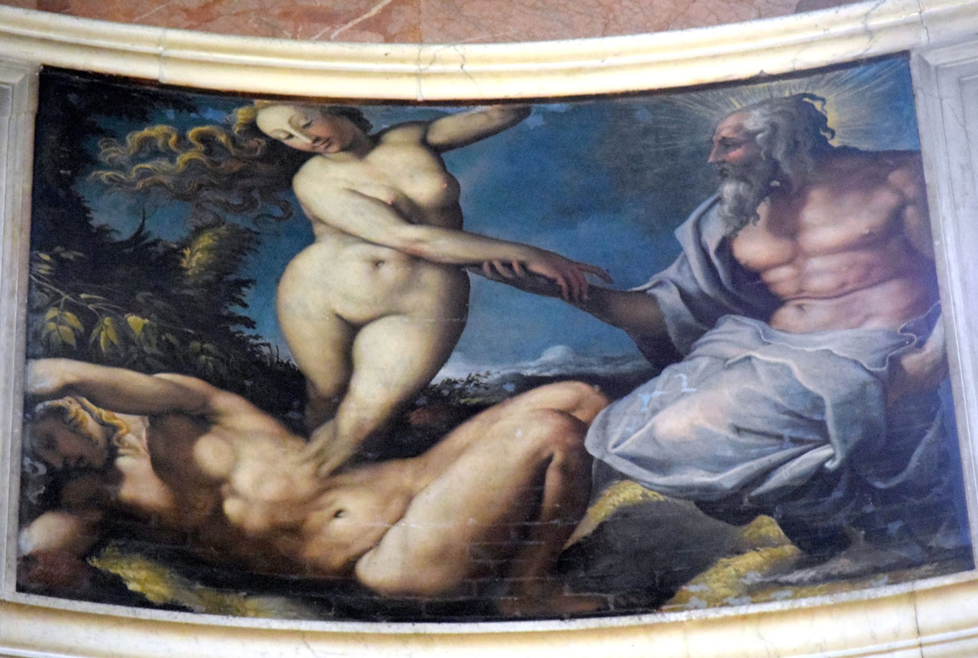 Creation of Eve by Francesco de' Rossi (Francesco Salviati), "Cecchino"