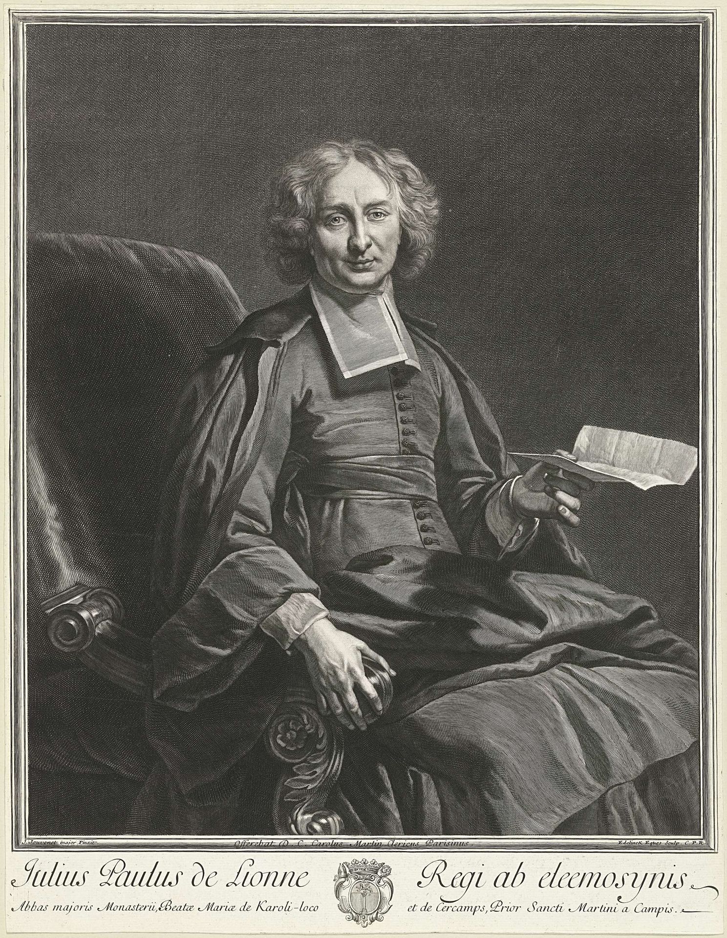 Portret van Jules-Paul de Lionne by Gérard Edelinck